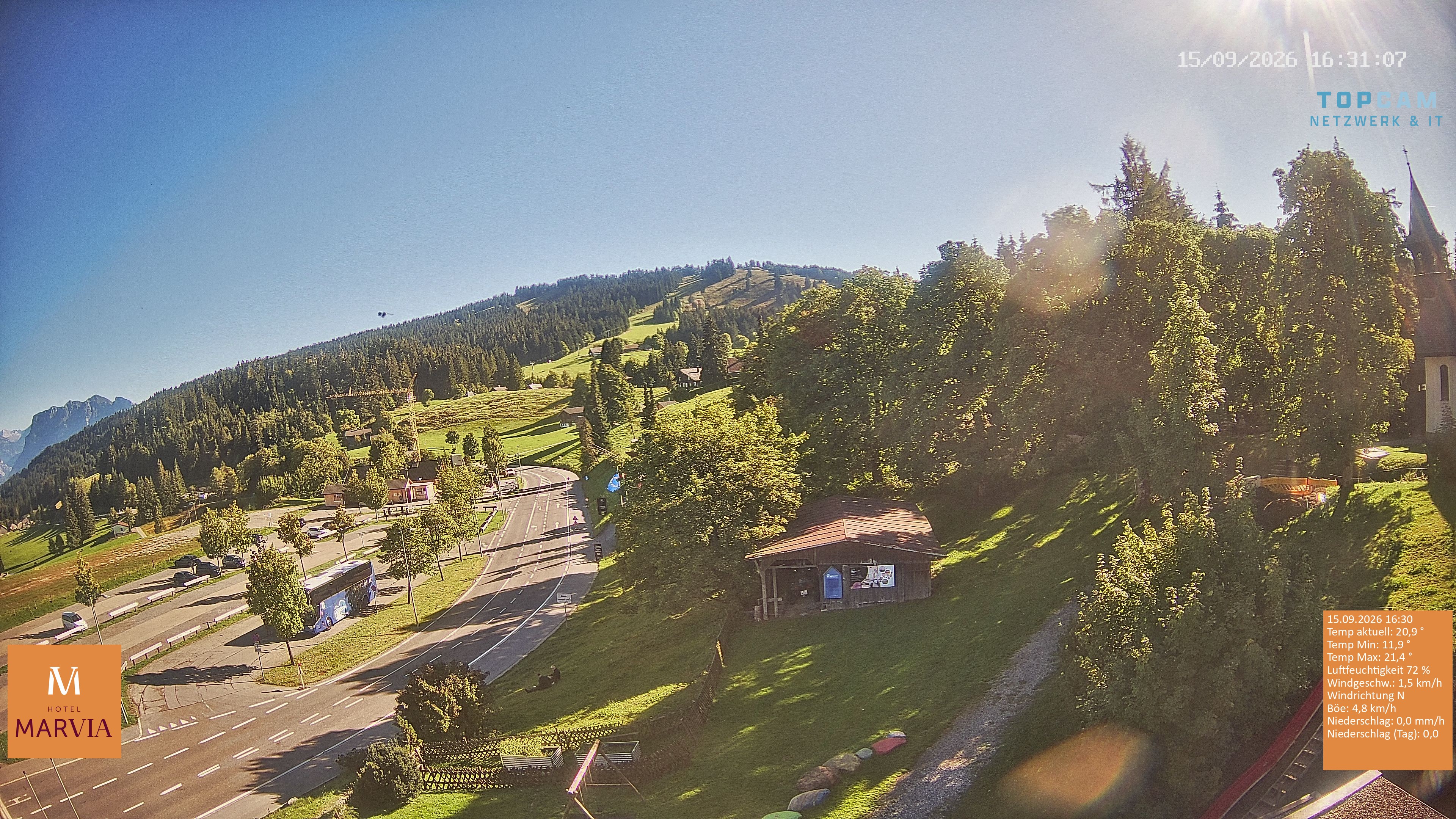 Archiv Foto Webcam Berghof Fetz in Bödele im Bregenzerwald