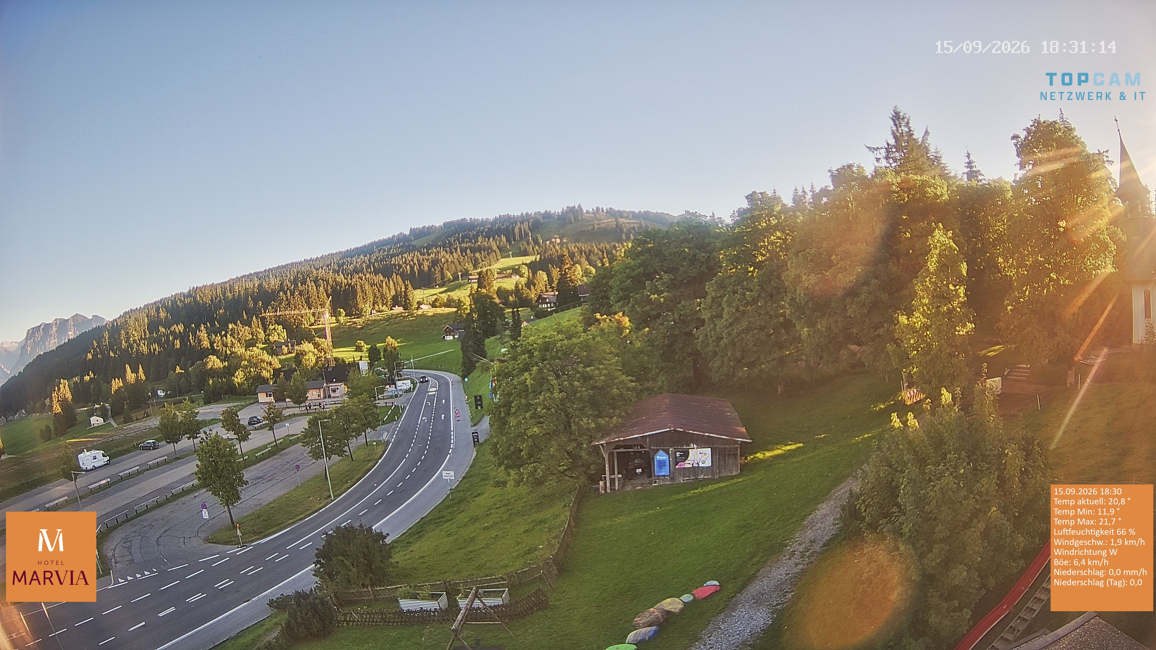 Archiv Foto Webcam Berghof Fetz in Bödele im Bregenzerwald