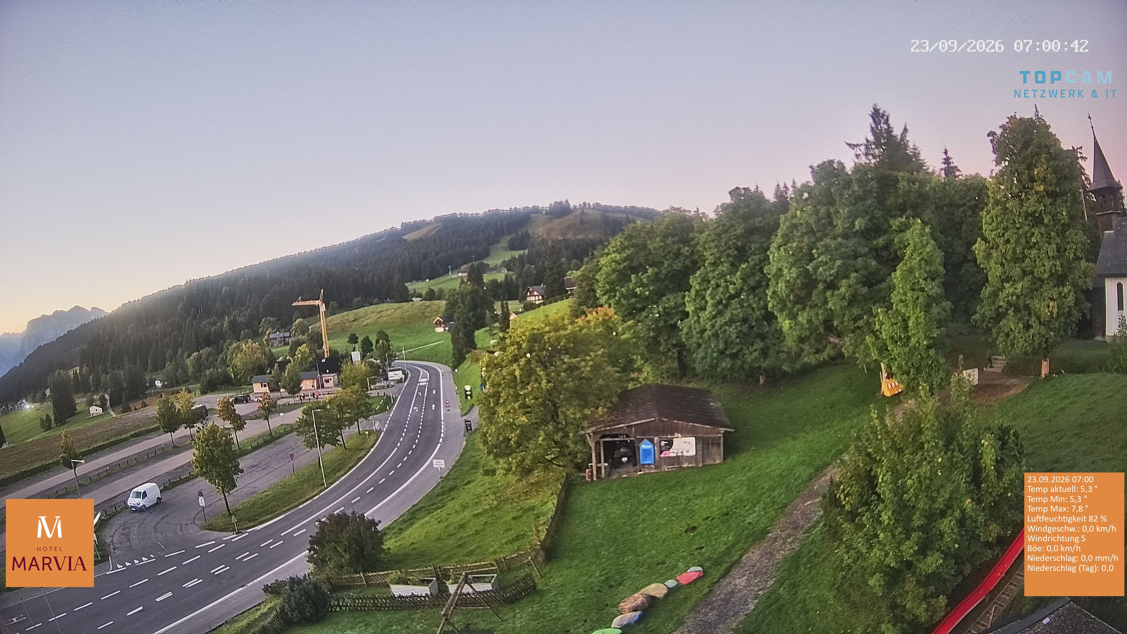 Archiv Foto Webcam Berghof Fetz in Bödele im Bregenzerwald