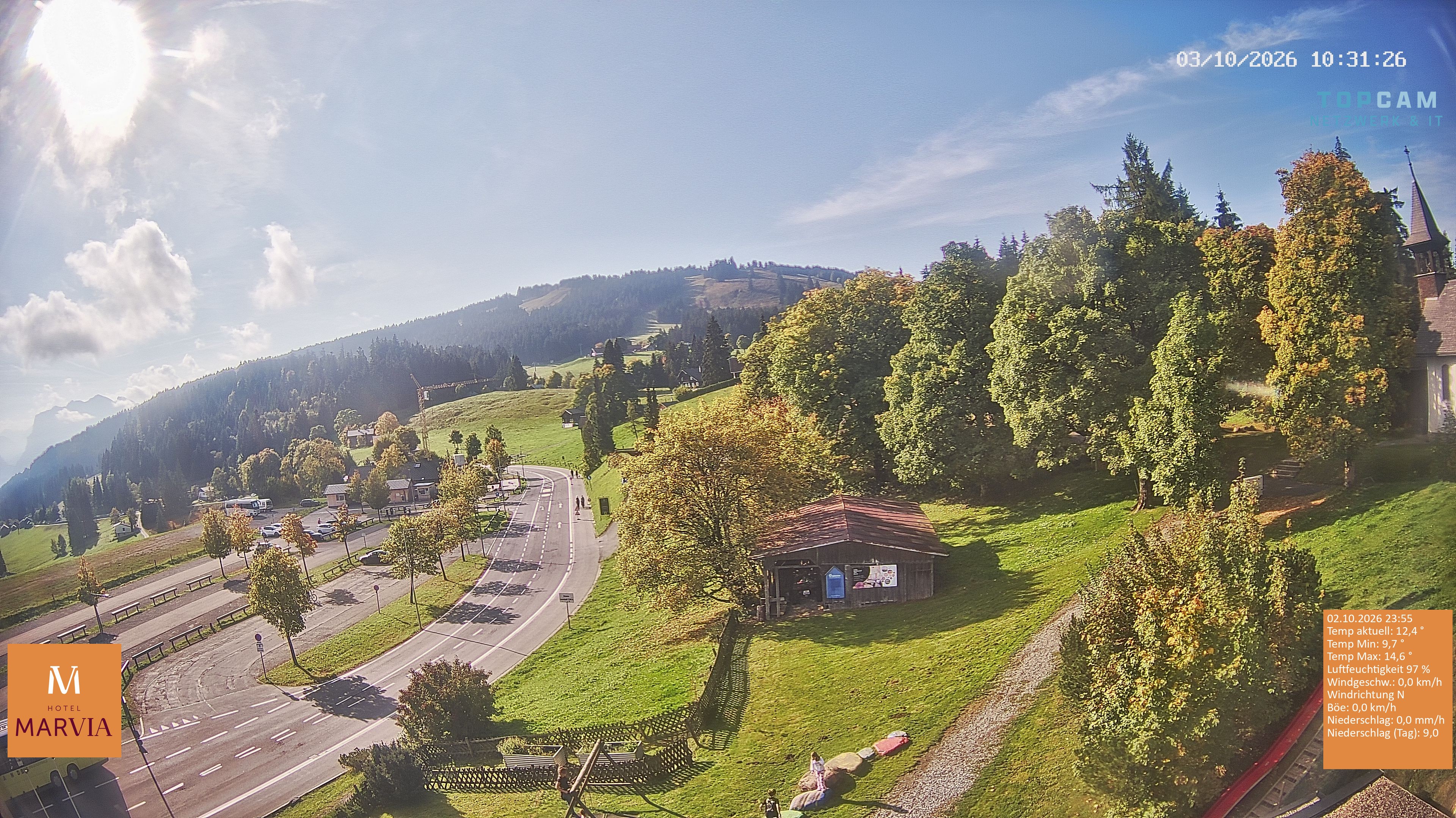 Archiv Foto Webcam Berghof Fetz in Bödele im Bregenzerwald