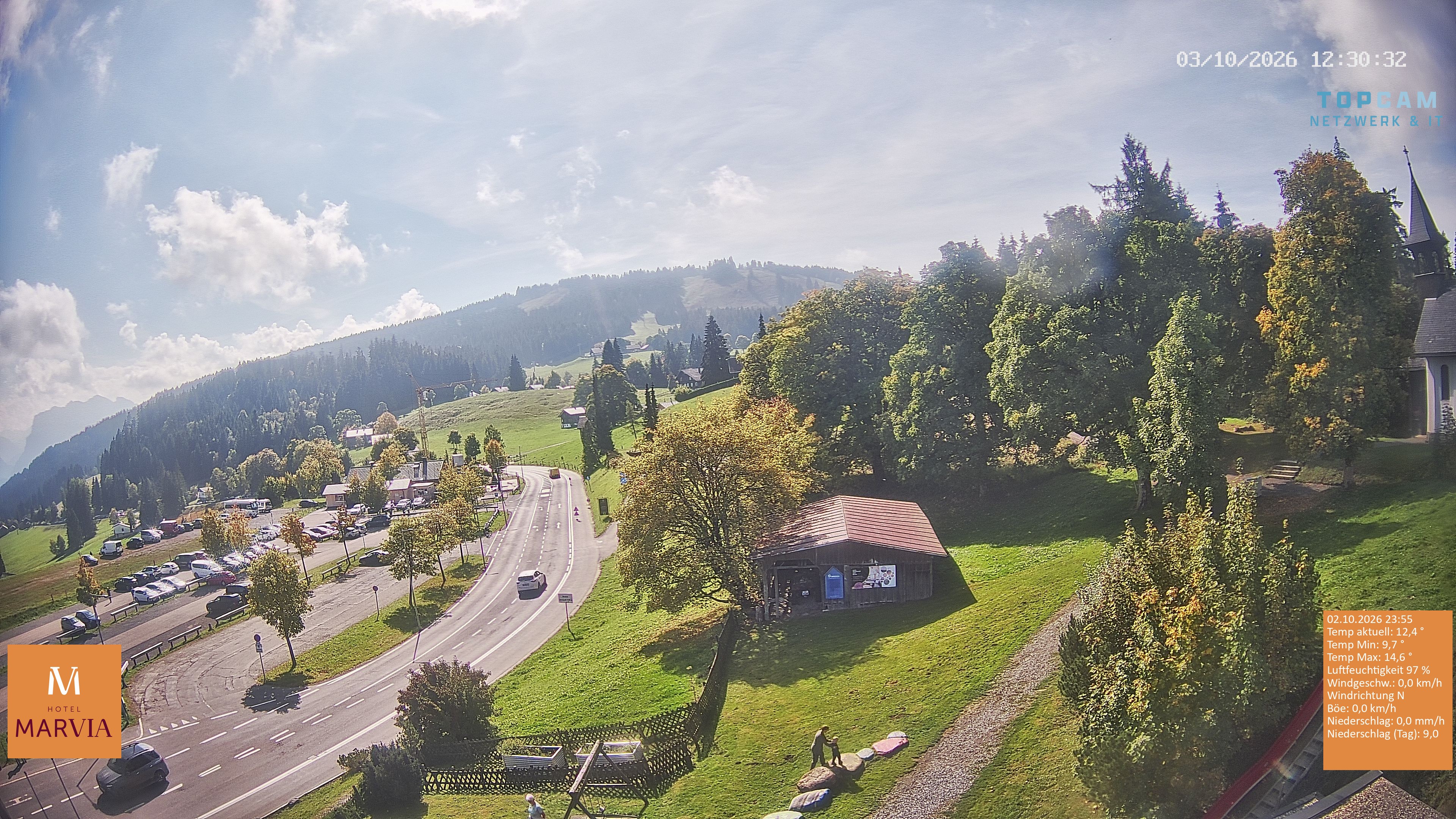 Archiv Foto Webcam Berghof Fetz in Bödele im Bregenzerwald