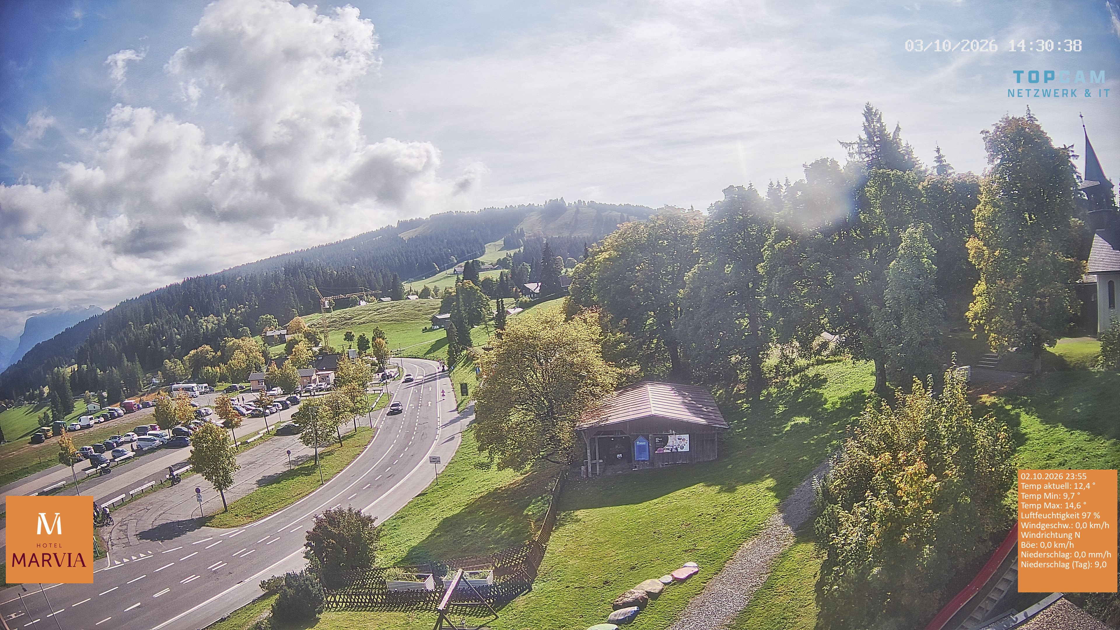 Archiv Foto Webcam Berghof Fetz in Bödele im Bregenzerwald