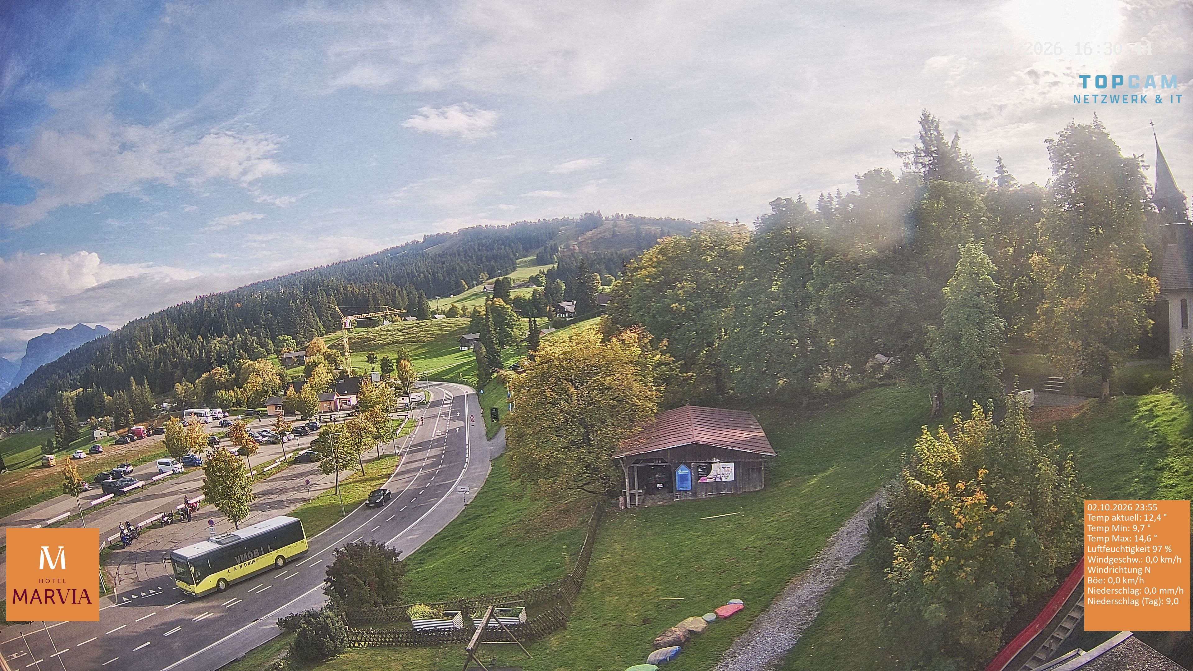 Archiv Foto Webcam Berghof Fetz in Bödele im Bregenzerwald