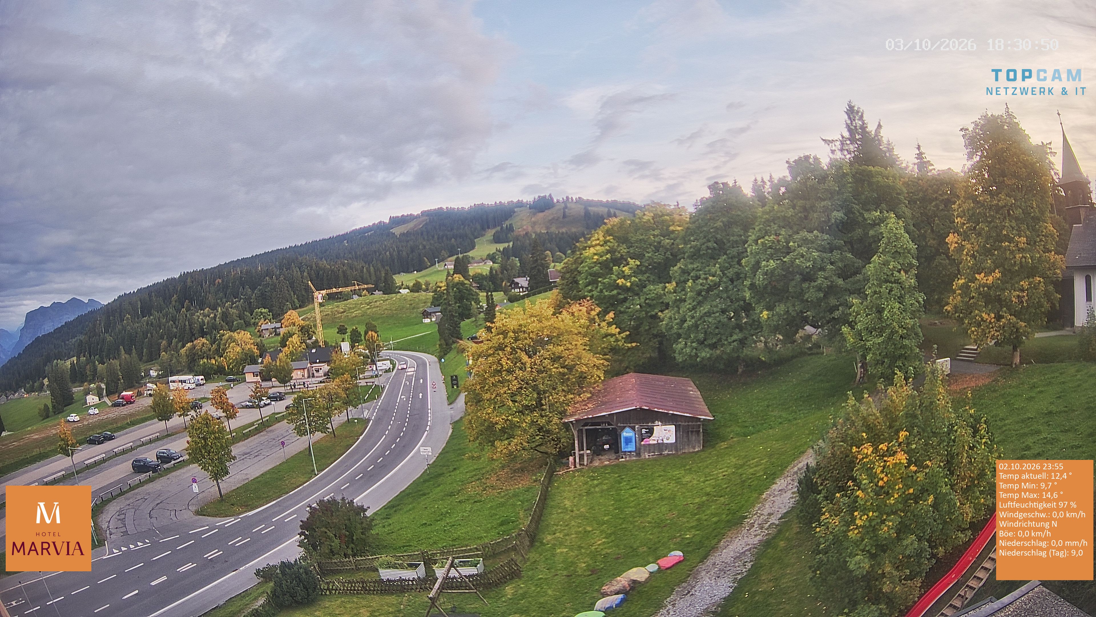 Archiv Foto Webcam Berghof Fetz in Bödele im Bregenzerwald