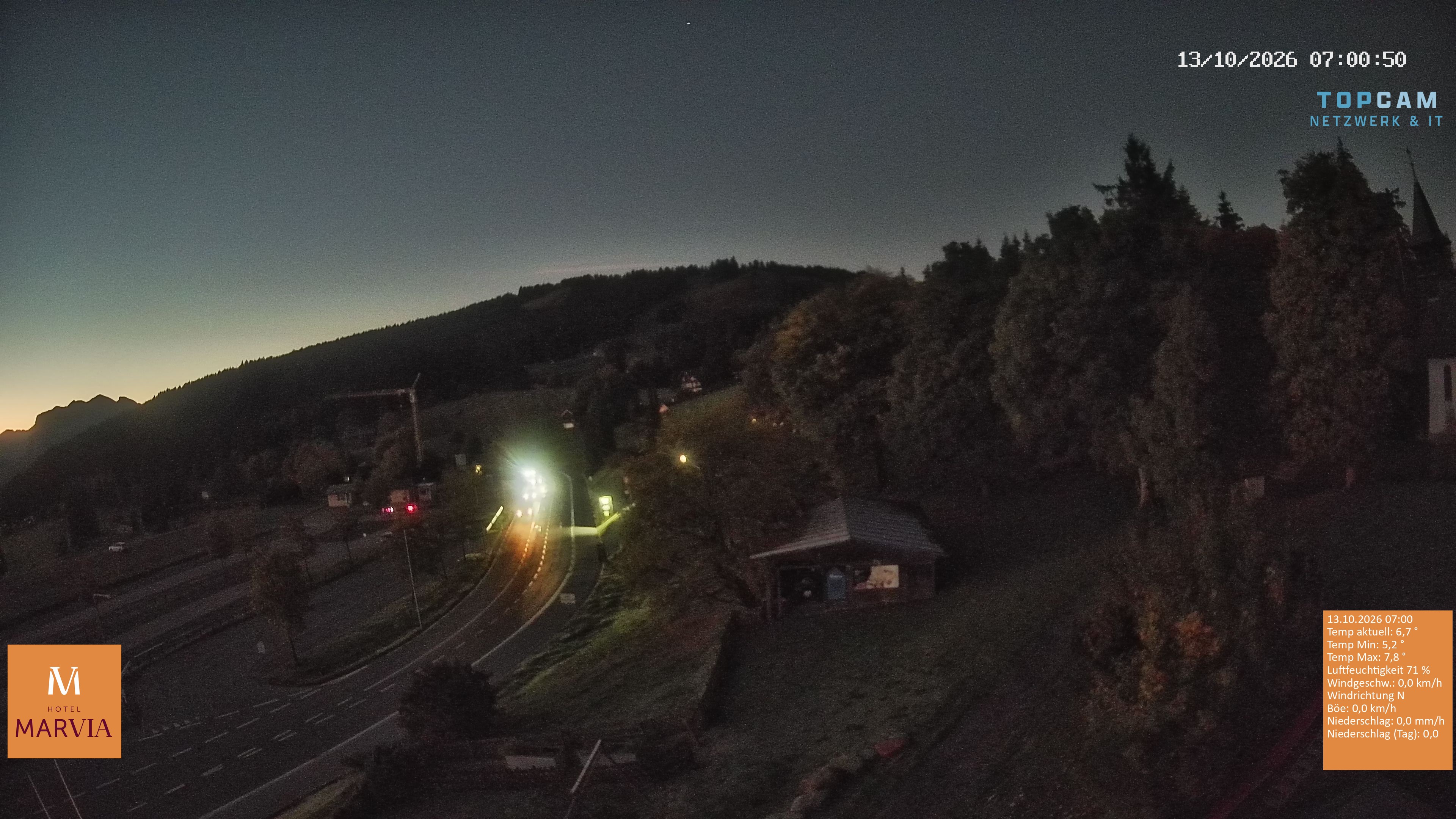Archiv Foto Webcam Berghof Fetz in Bödele im Bregenzerwald