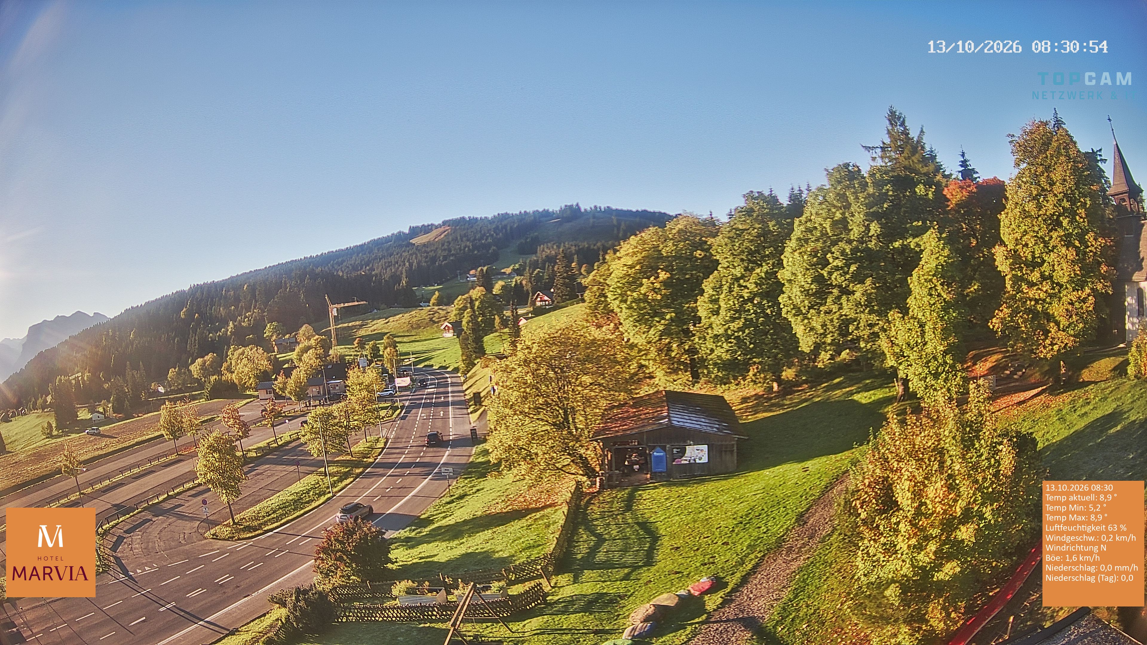 Archiv Foto Webcam Berghof Fetz in Bödele im Bregenzerwald