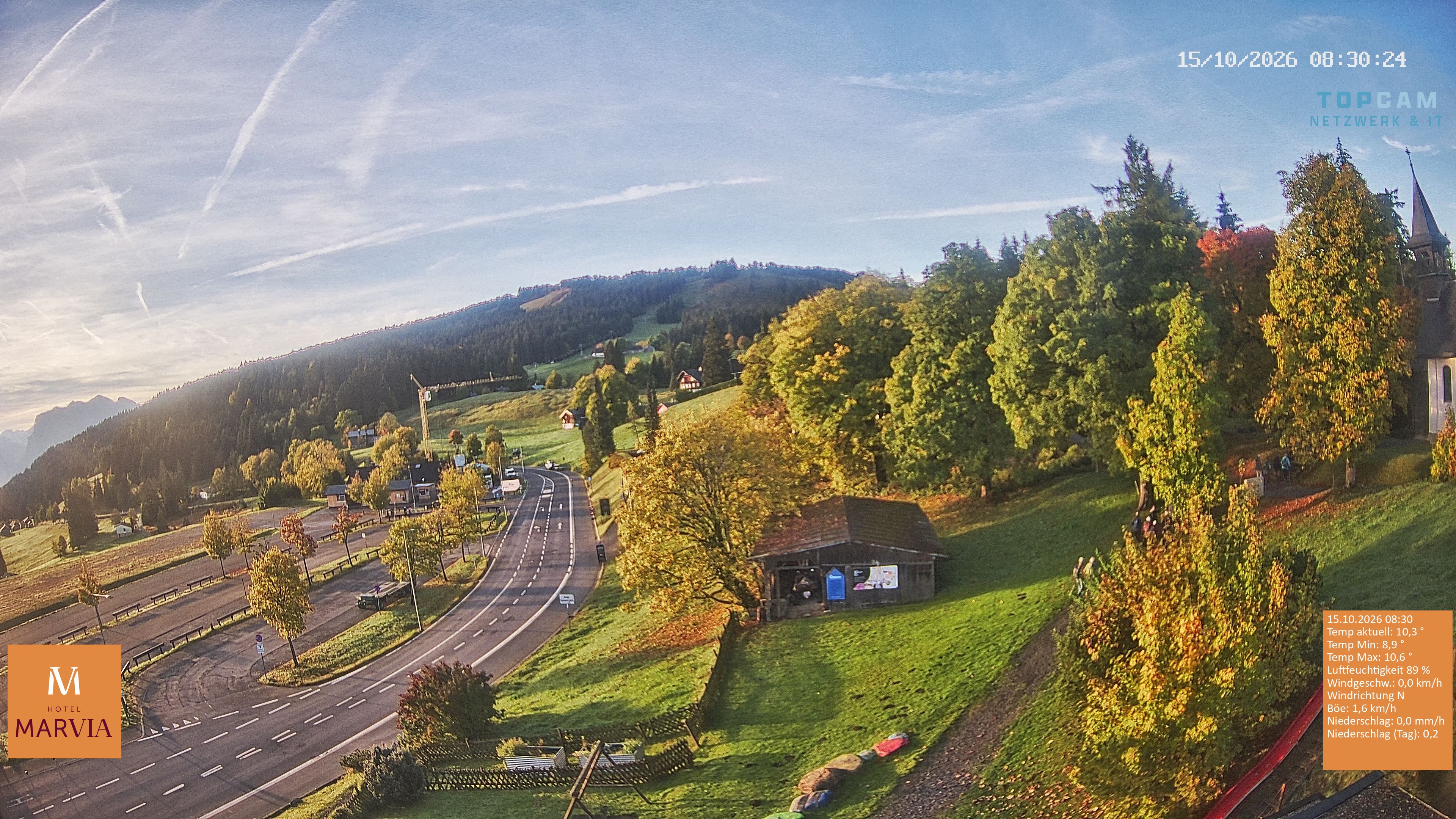 Archiv Foto Webcam Berghof Fetz in Bödele im Bregenzerwald