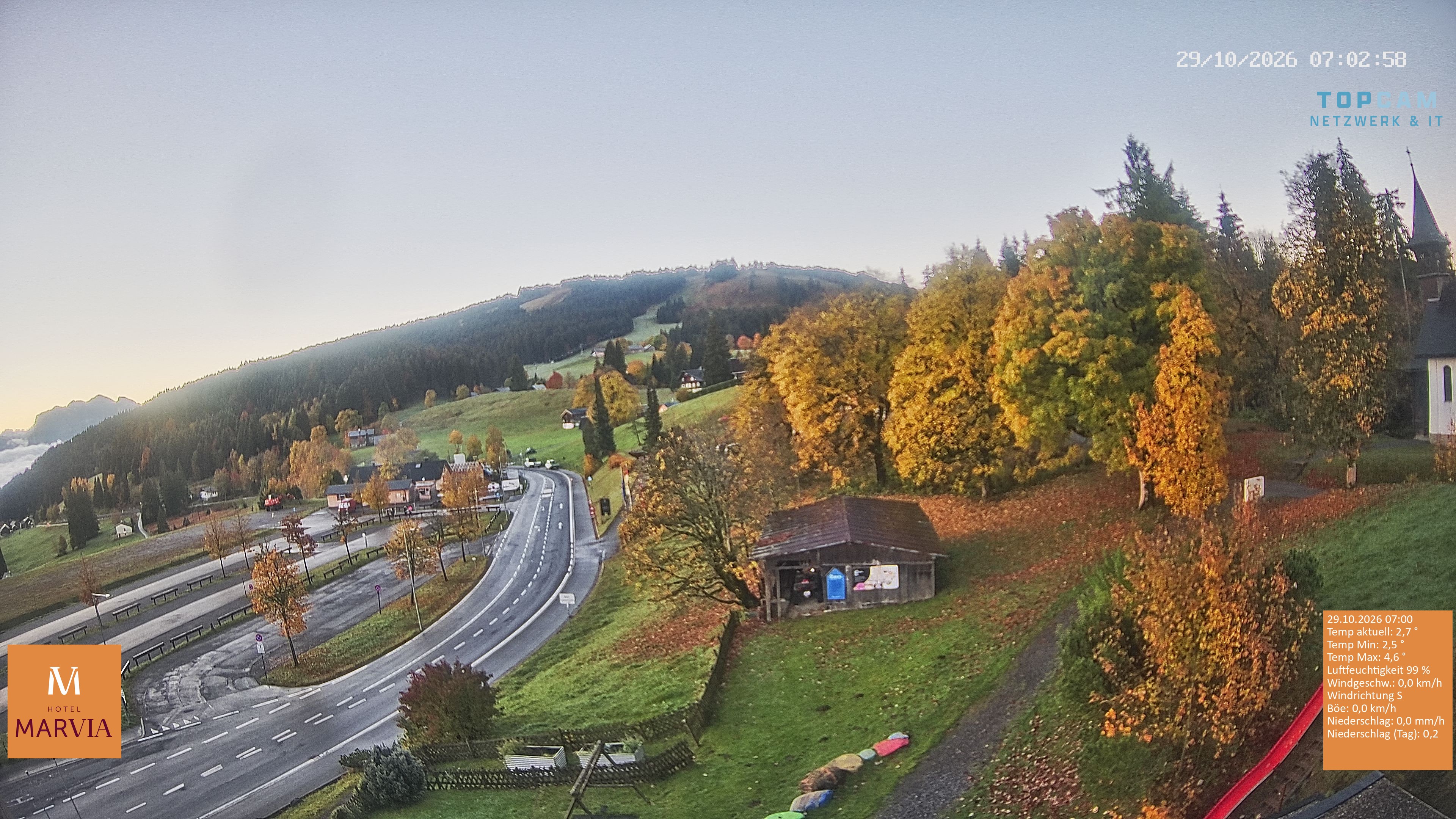Archiv Foto Webcam Berghof Fetz in Bödele im Bregenzerwald
