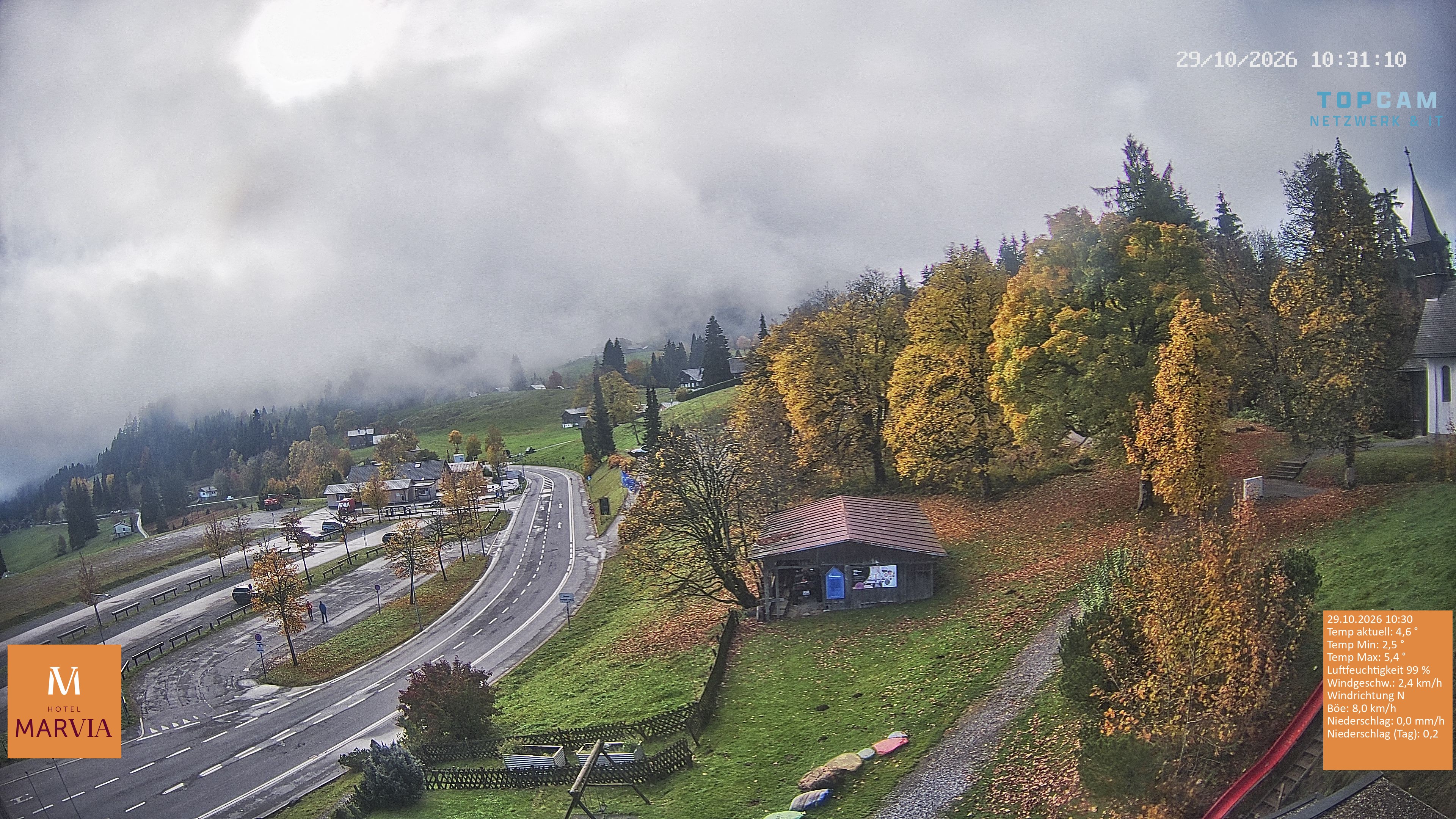 Archiv Foto Webcam Berghof Fetz in Bödele im Bregenzerwald