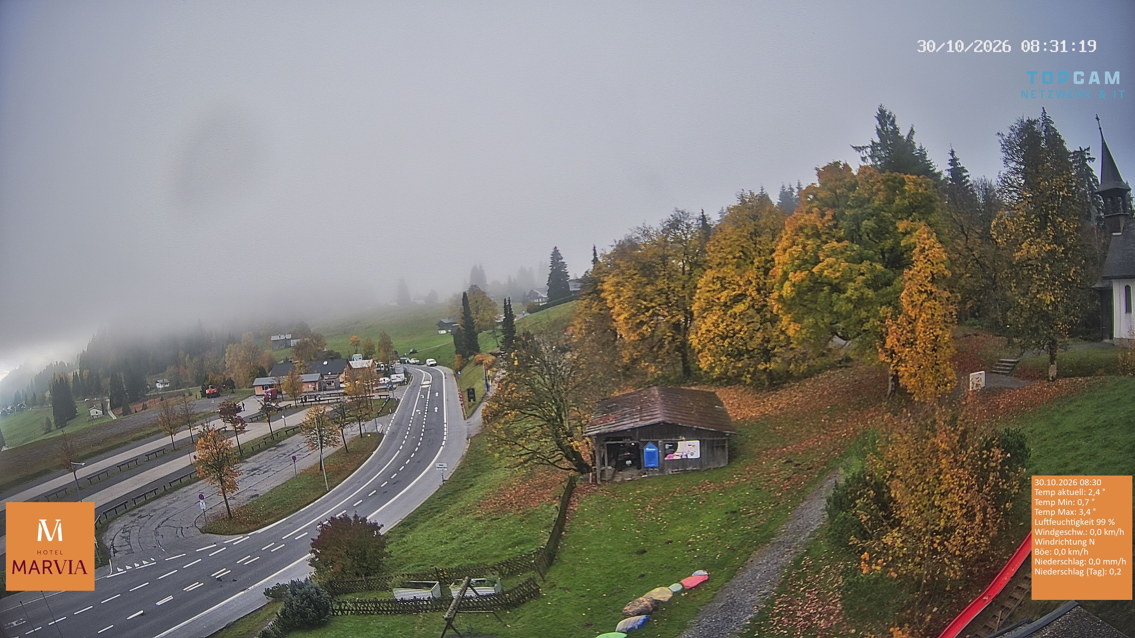Archiv Foto Webcam Berghof Fetz in Bödele im Bregenzerwald