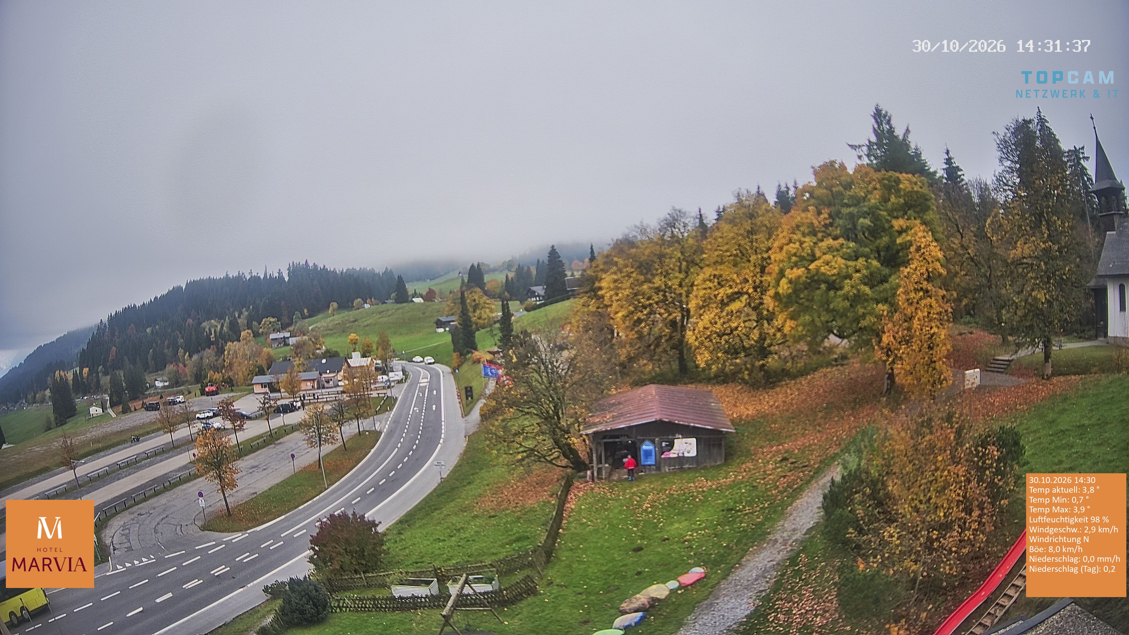 Archiv Foto Webcam Berghof Fetz in Bödele im Bregenzerwald