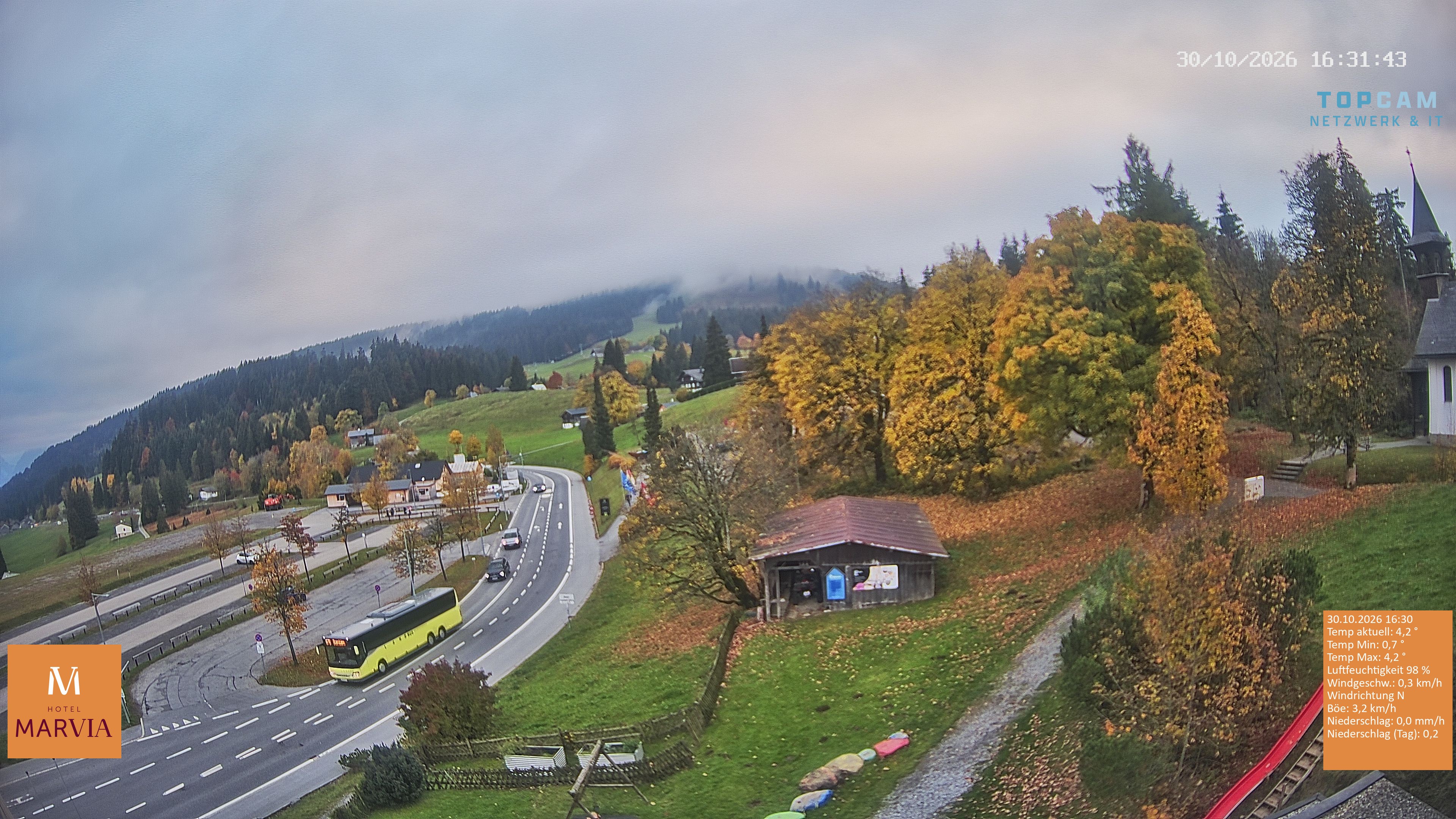 Archiv Foto Webcam Berghof Fetz in Bödele im Bregenzerwald