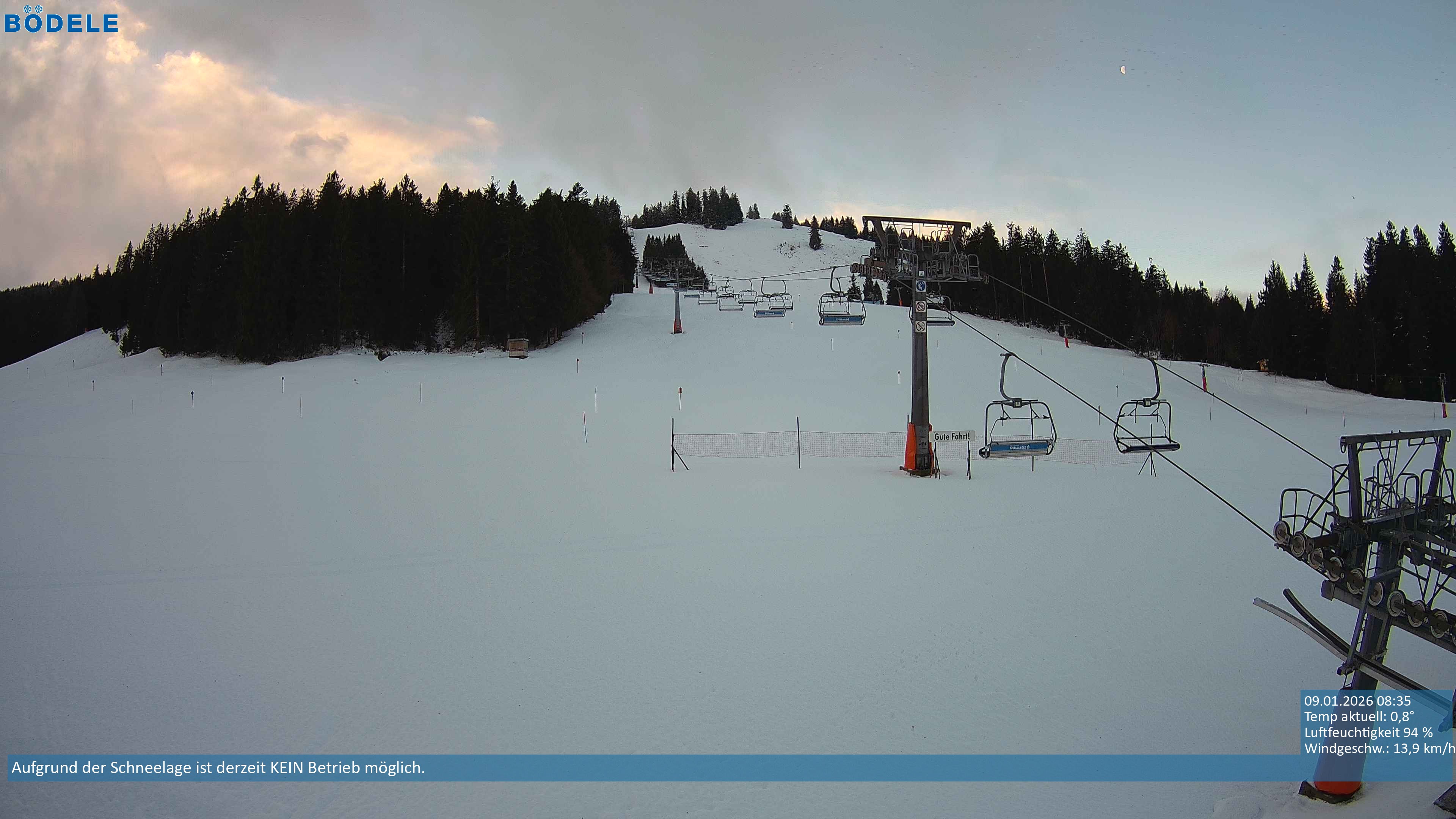 Archiv Foto Webcam Lanklift am Bödele