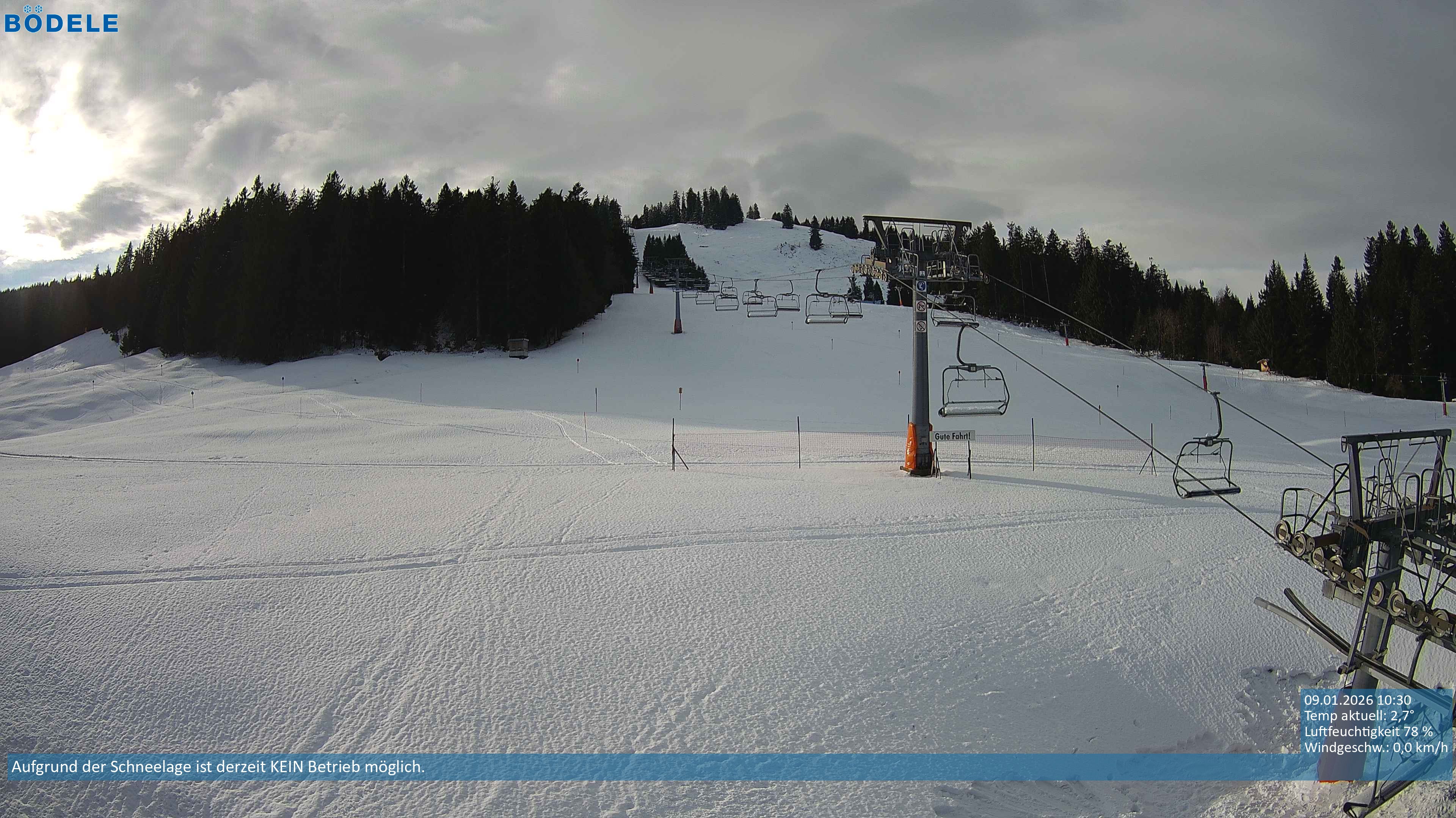 Archiv Foto Webcam Lanklift am Bödele