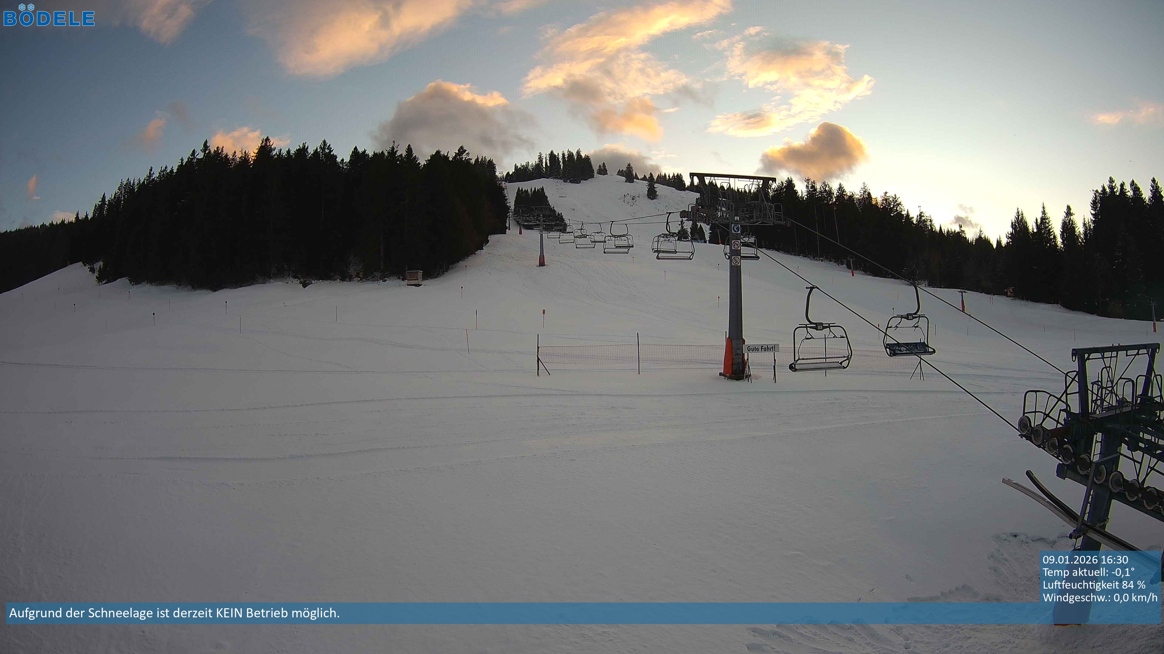 Archiv Foto Webcam Lanklift am Bödele