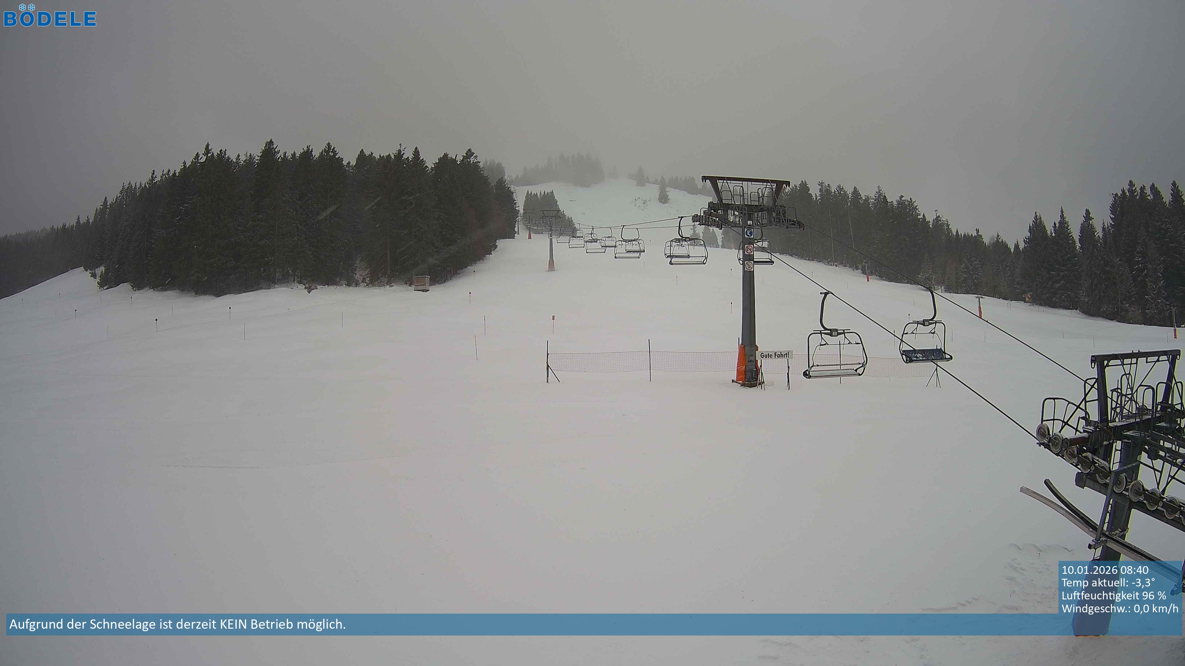 Archiv Foto Webcam Lanklift am Bödele