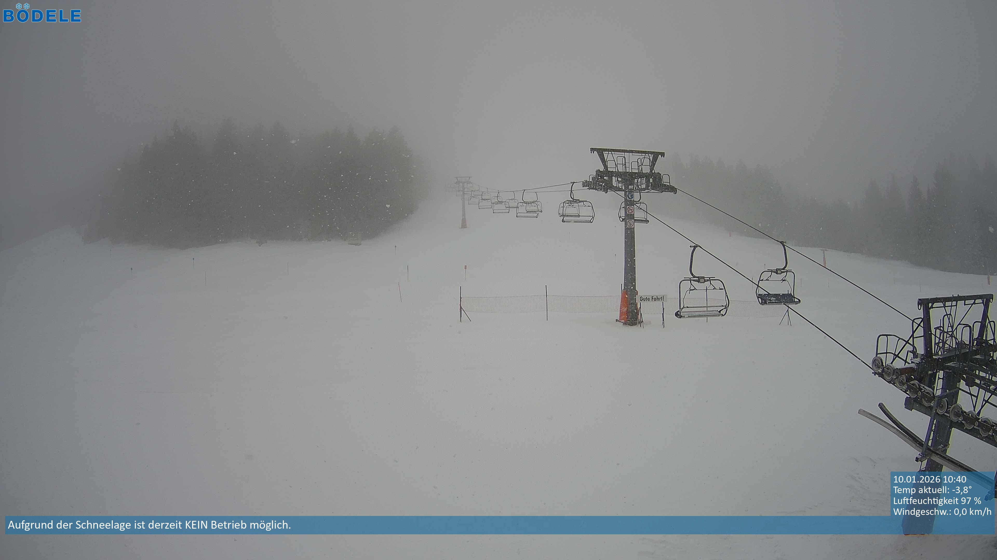 Archiv Foto Webcam Lanklift am Bödele