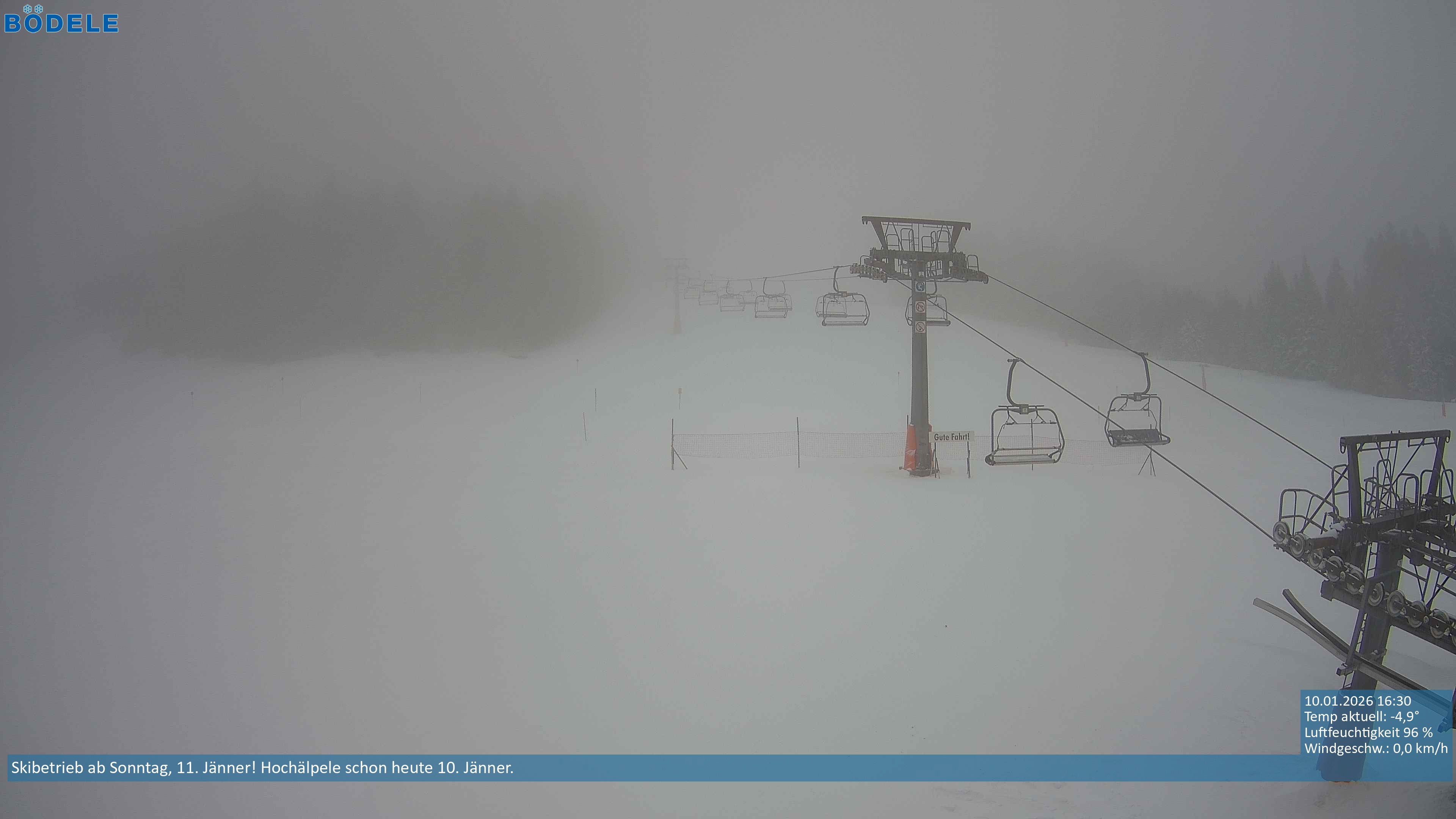 Archiv Foto Webcam Lanklift am Bödele