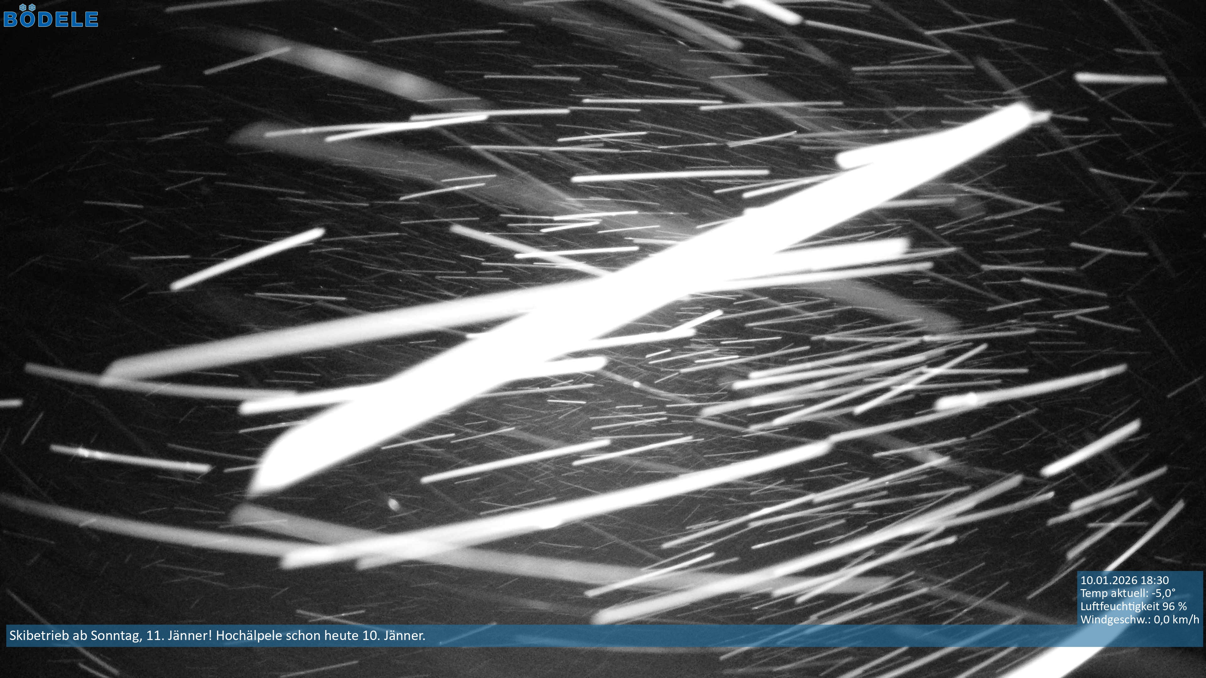 Archiv Foto Webcam Lanklift am Bödele