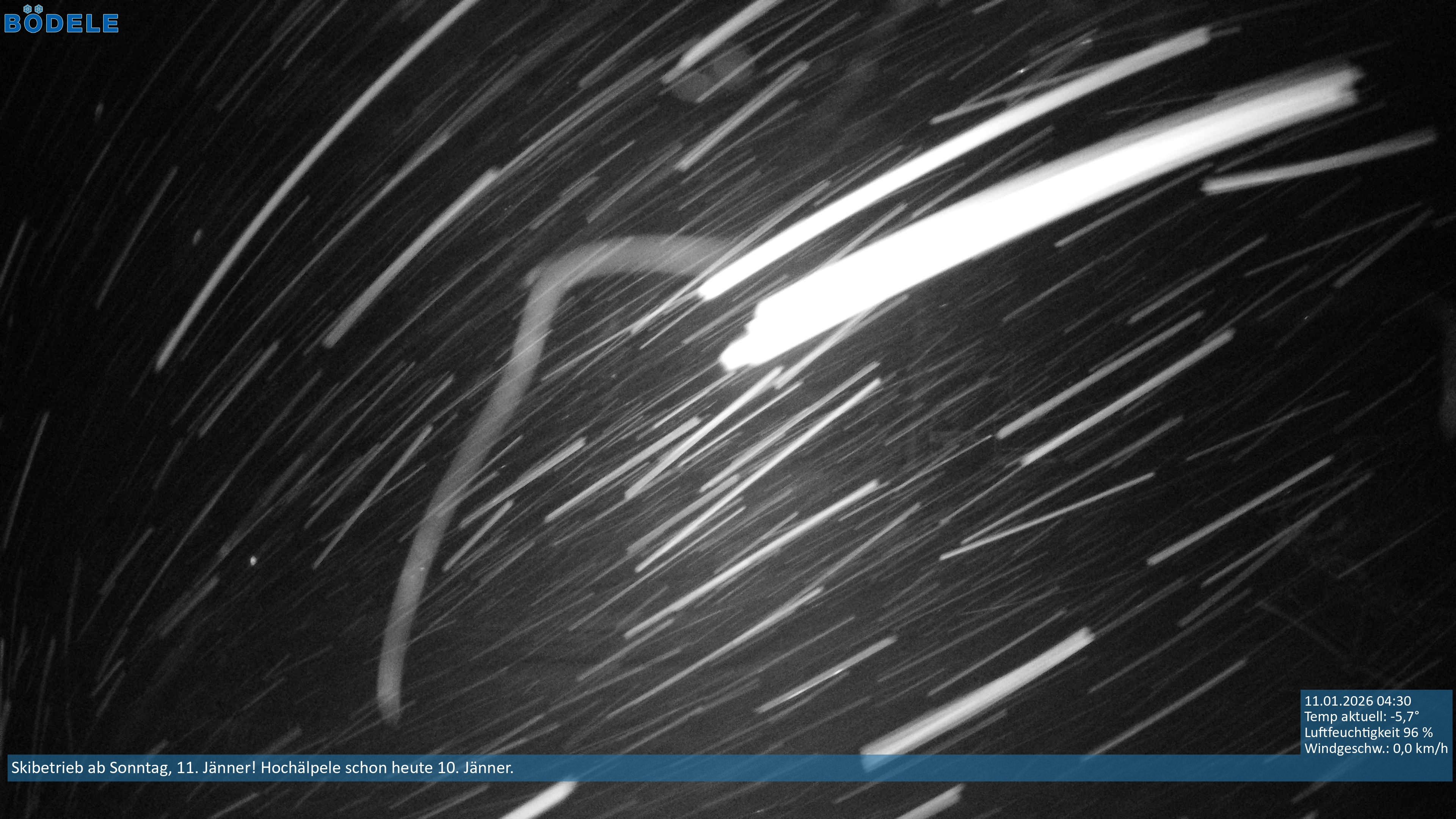 Archiv Foto Webcam Lanklift am Bödele