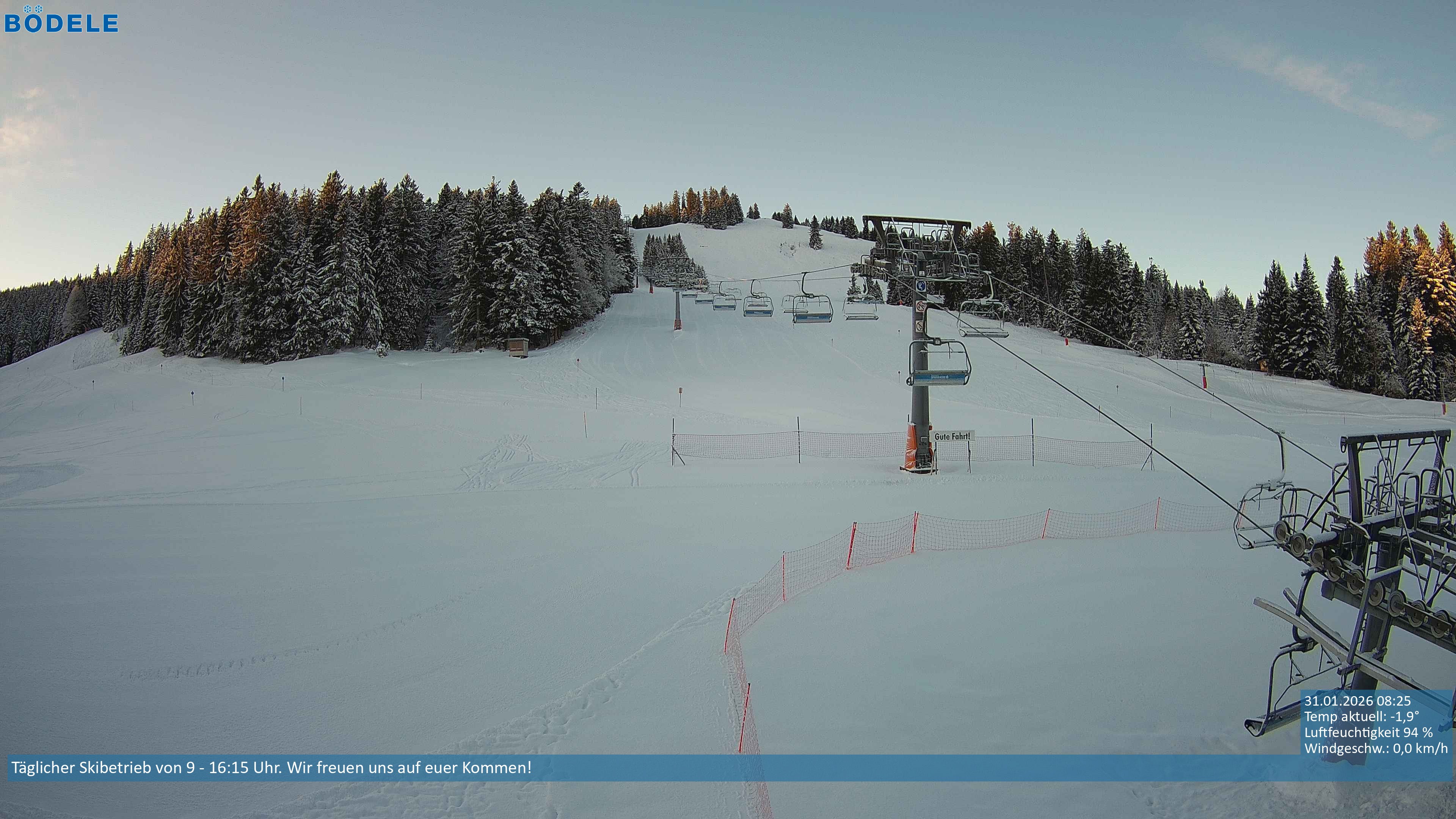 Archiv Foto Webcam Lanklift am Bödele