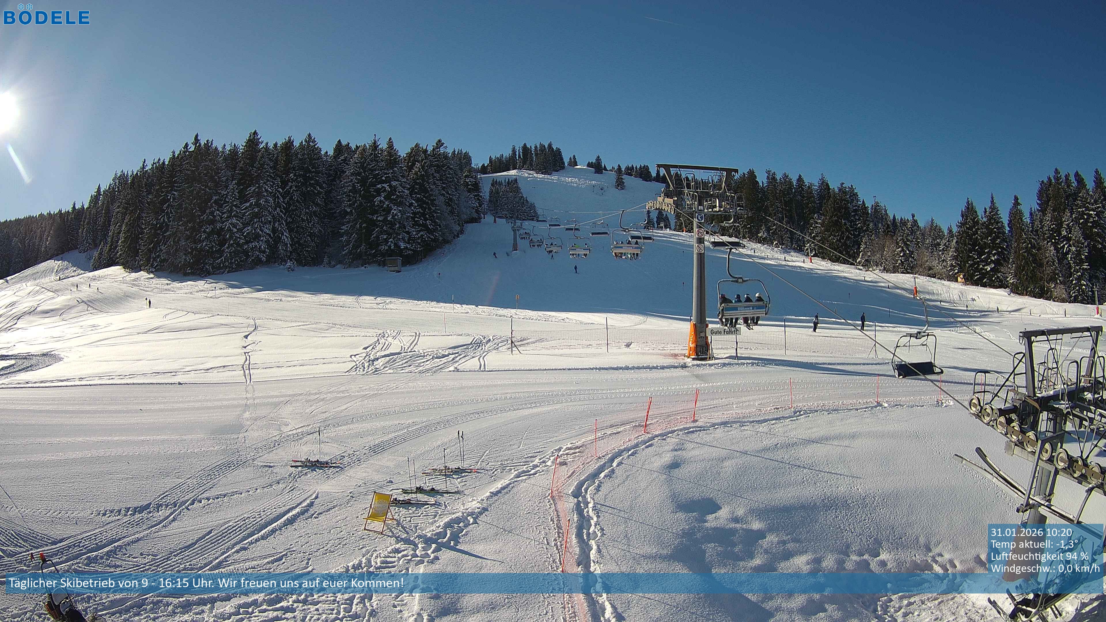 Archiv Foto Webcam Lanklift am Bödele