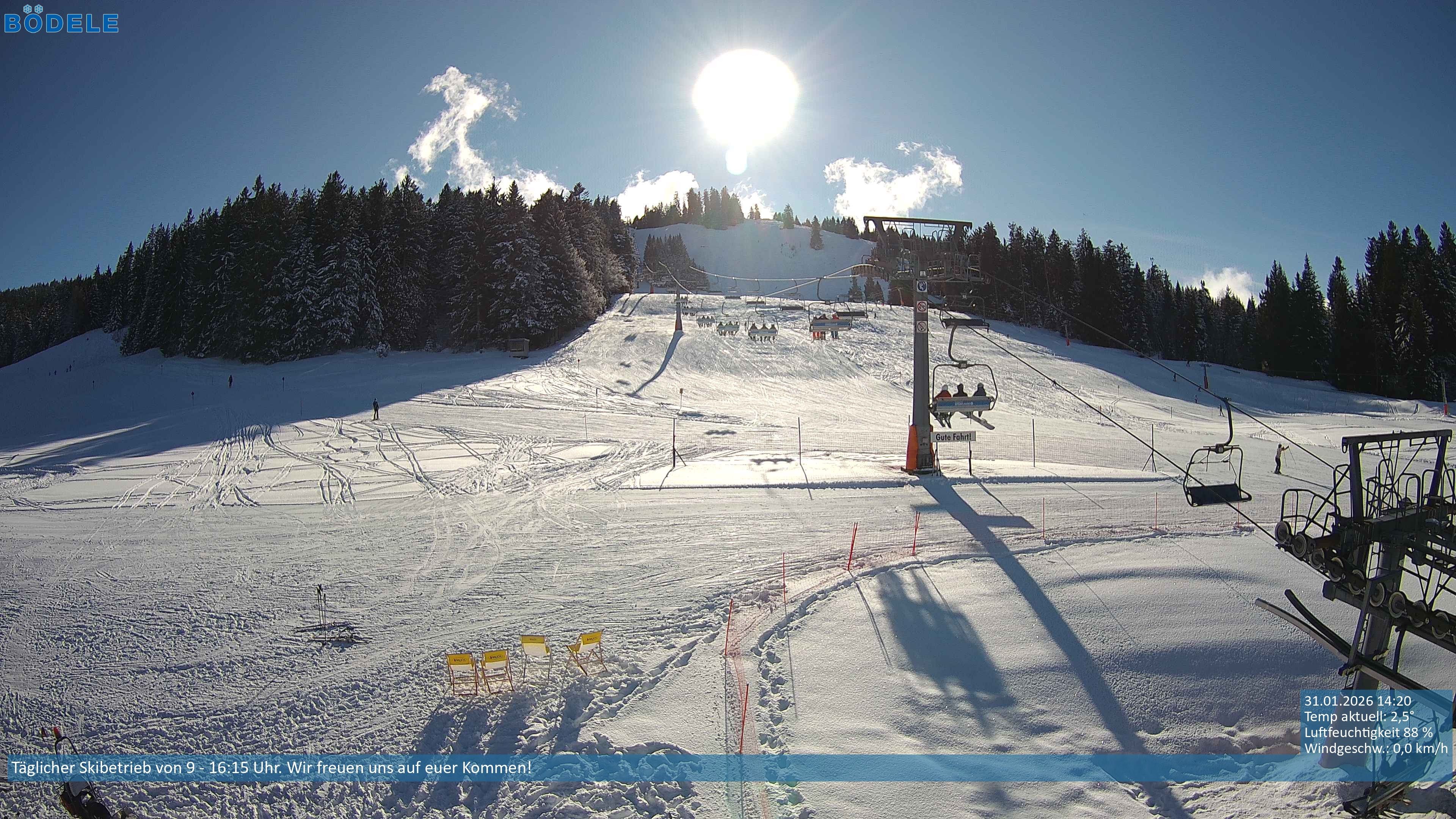 Archiv Foto Webcam Lanklift am Bödele