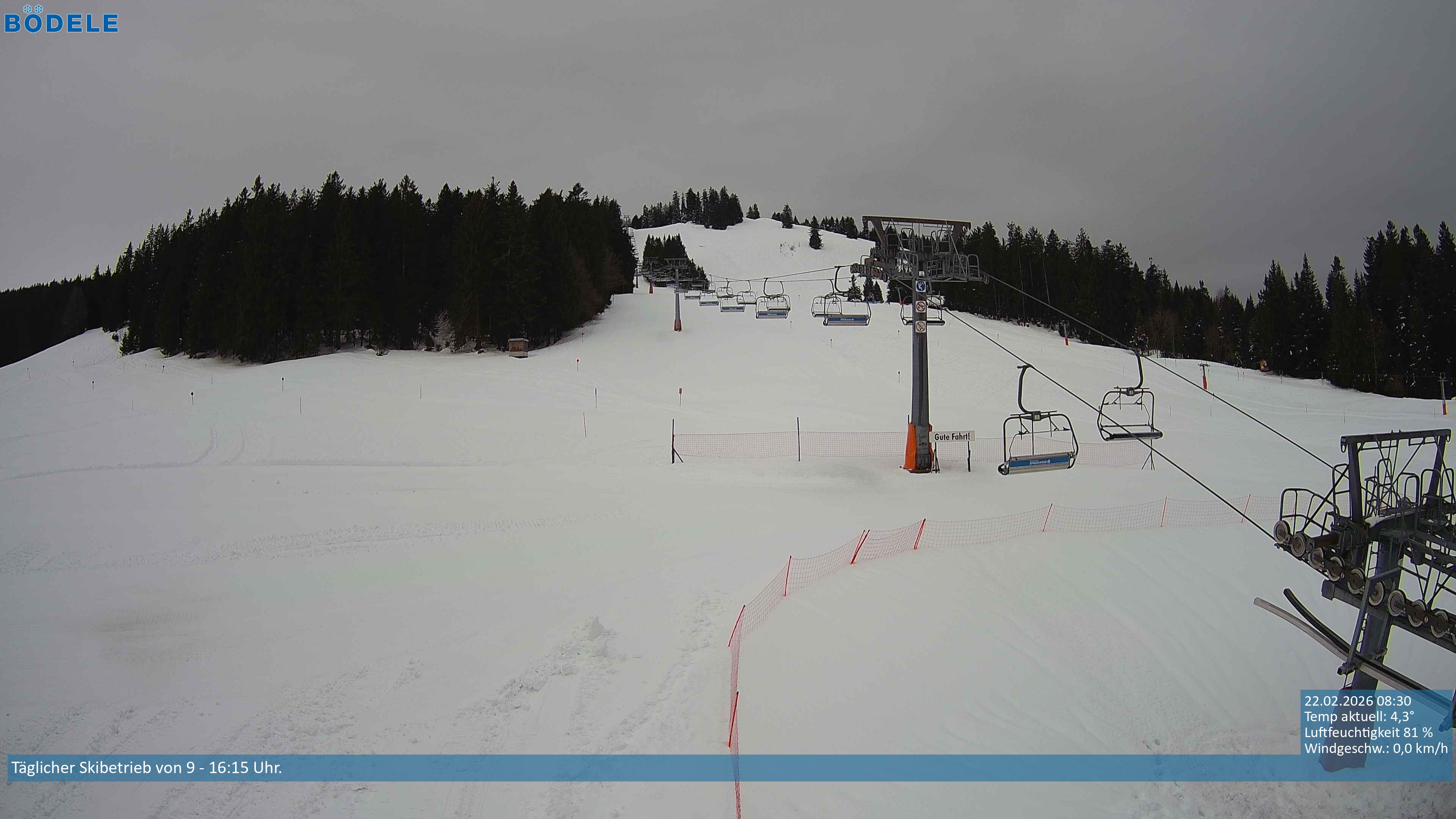 Archiv Foto Webcam Lanklift am Bödele