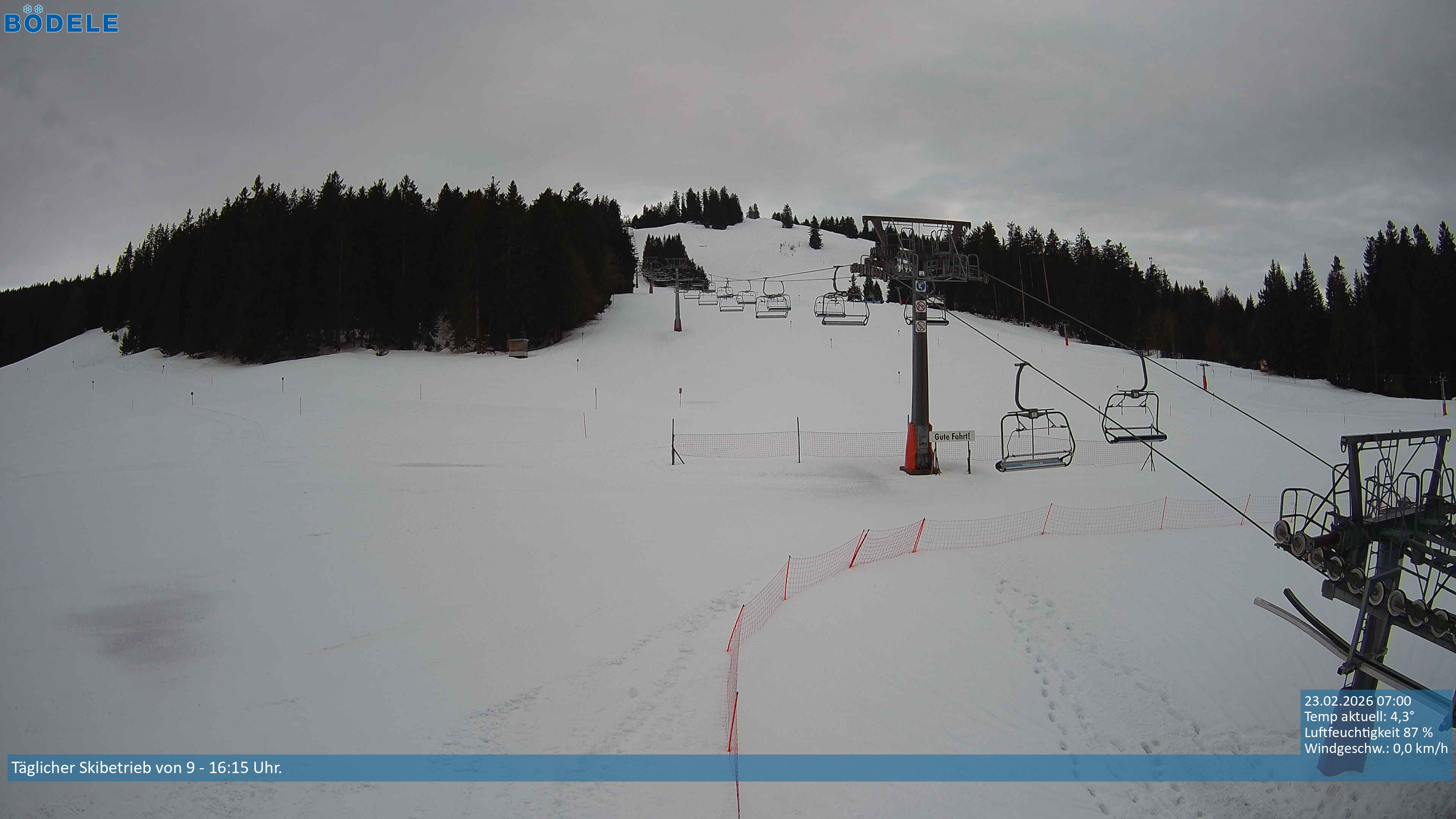 Archived image Webcam Chair lift Lank near Schwarzenberg