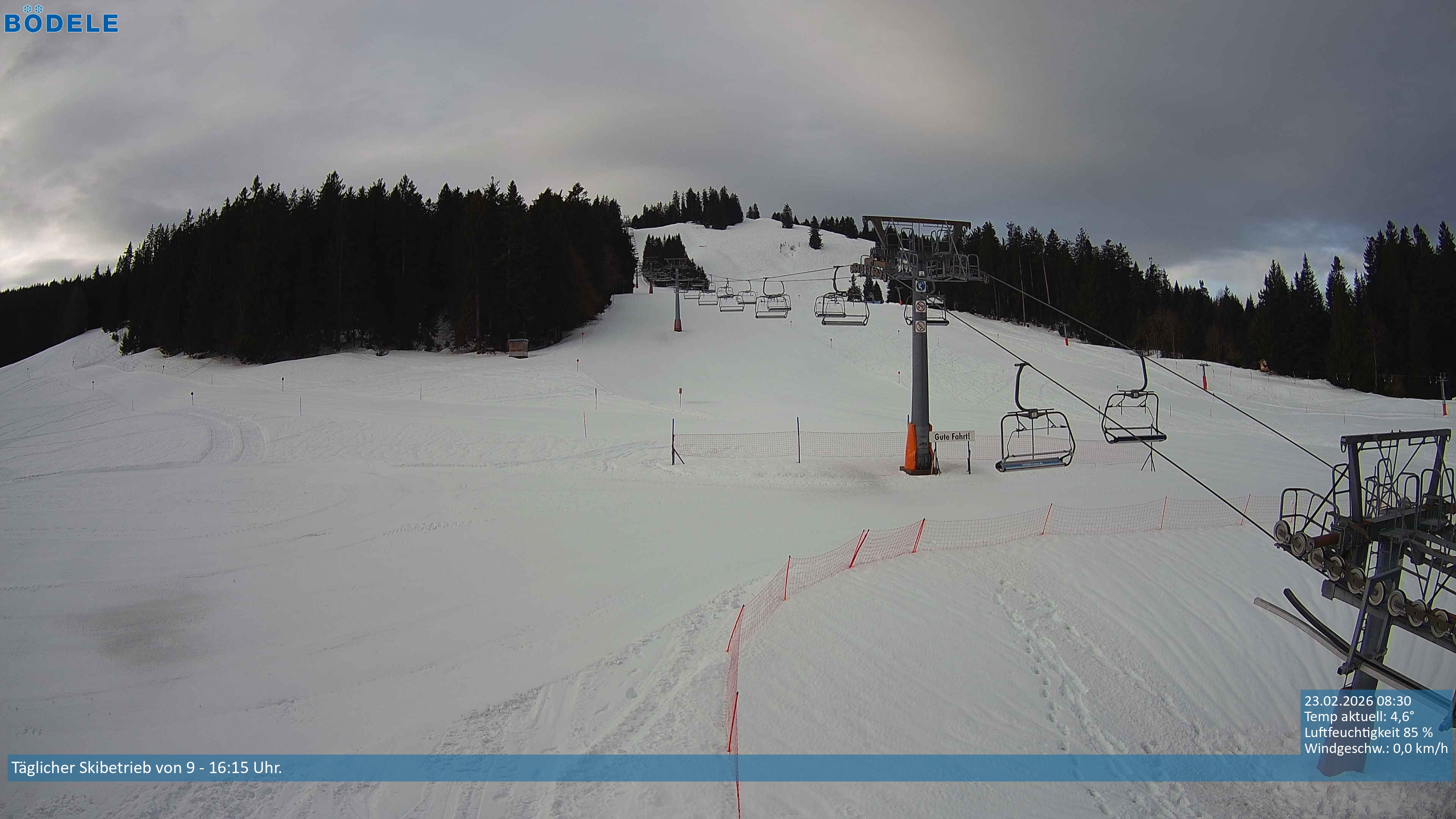Archived image Webcam Chair lift Lank near Schwarzenberg