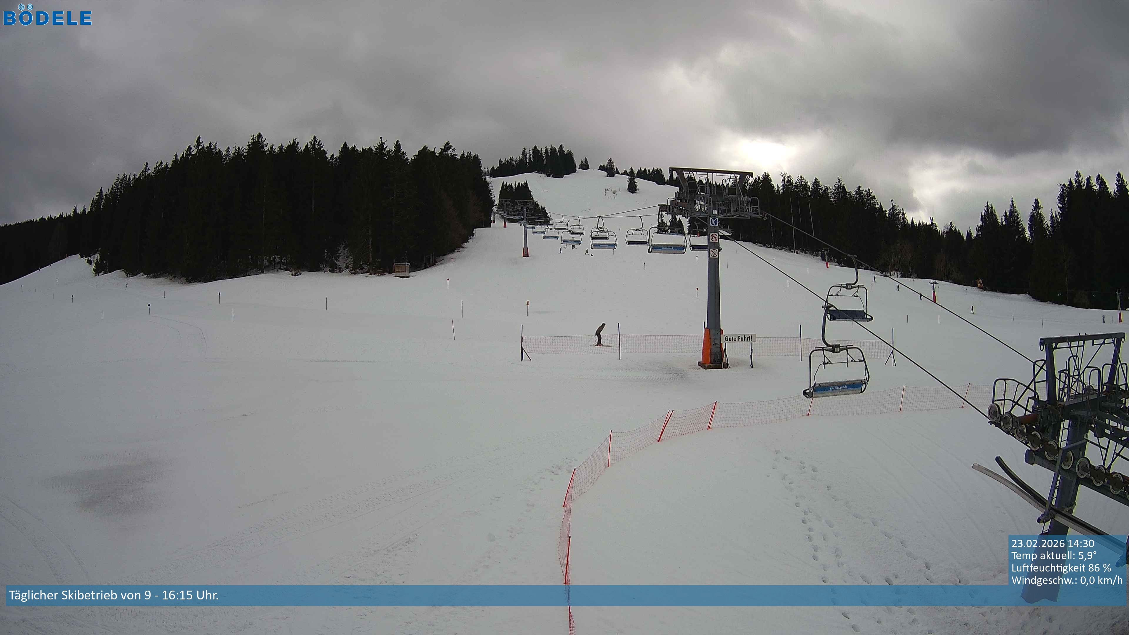 Archived image Webcam Chair lift Lank near Schwarzenberg