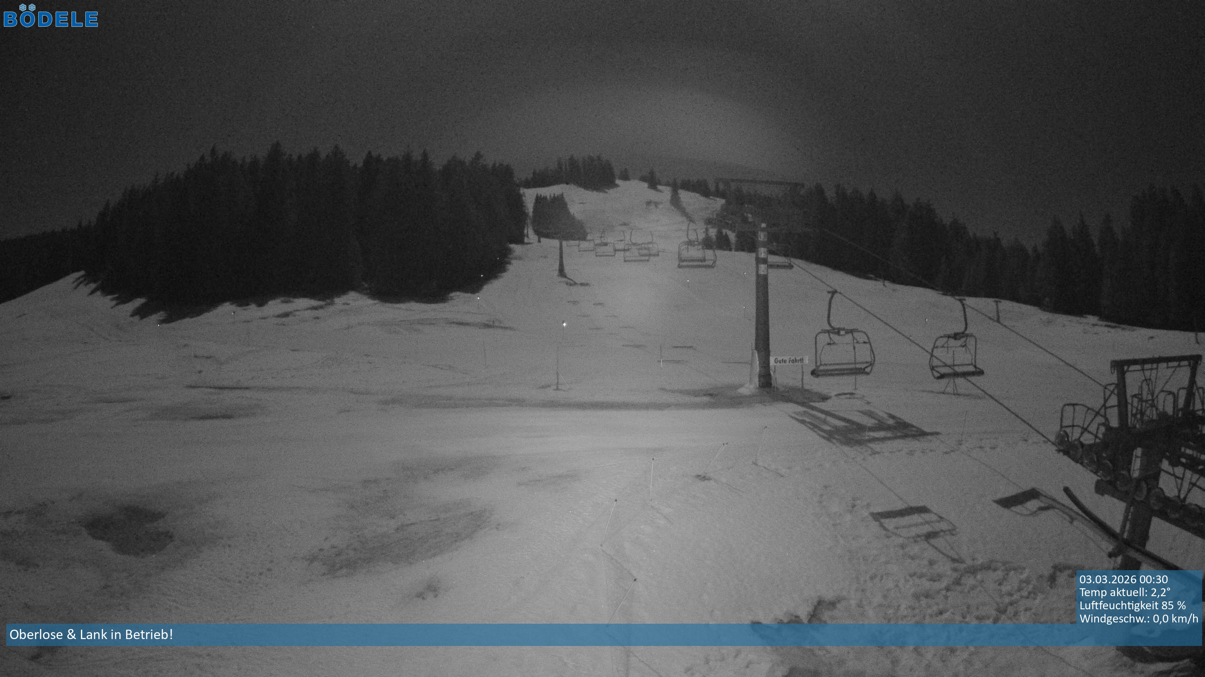 Archiv Foto Webcam Lanklift am Bödele