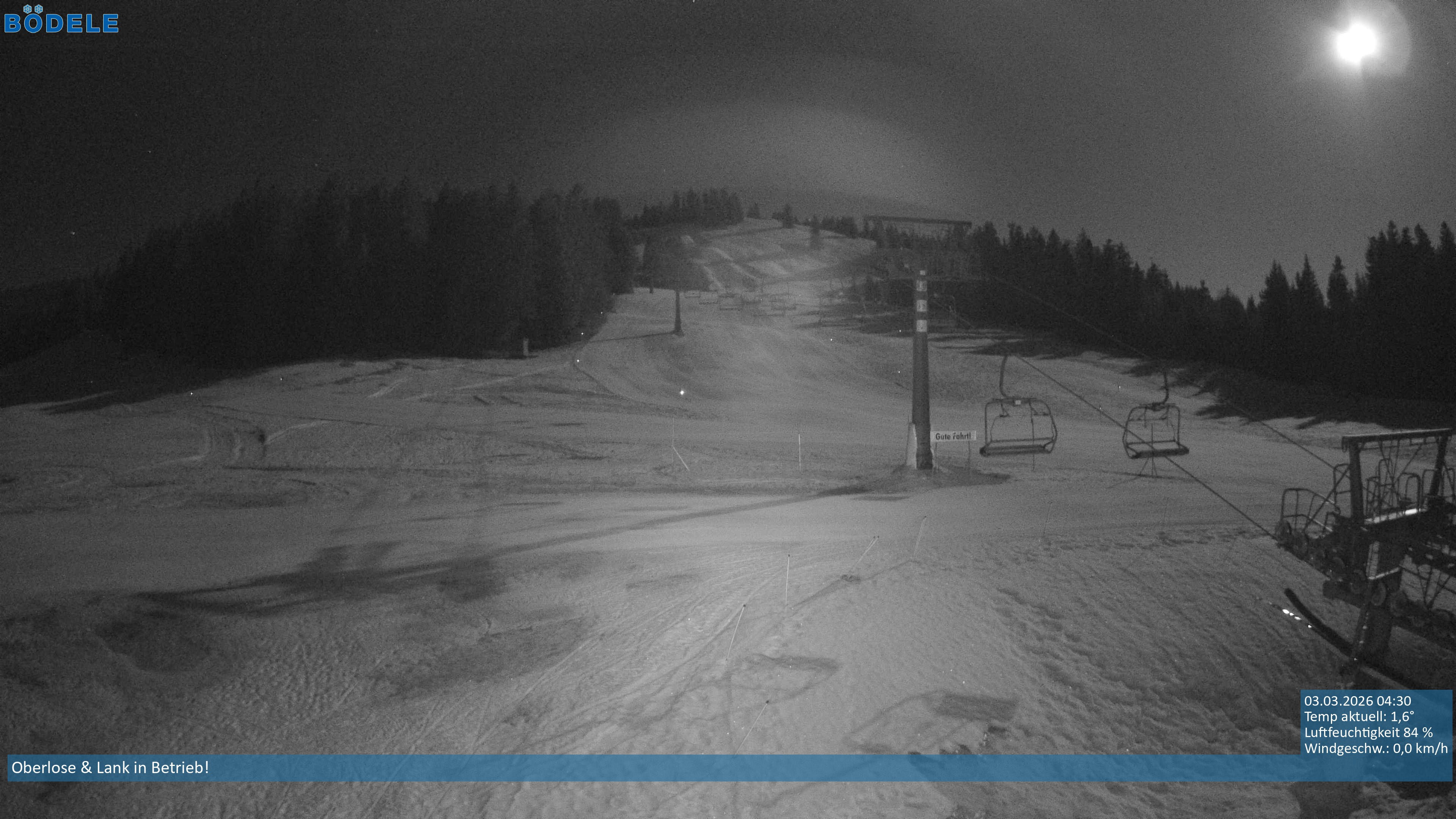 Archiv Foto Webcam Lanklift am Bödele