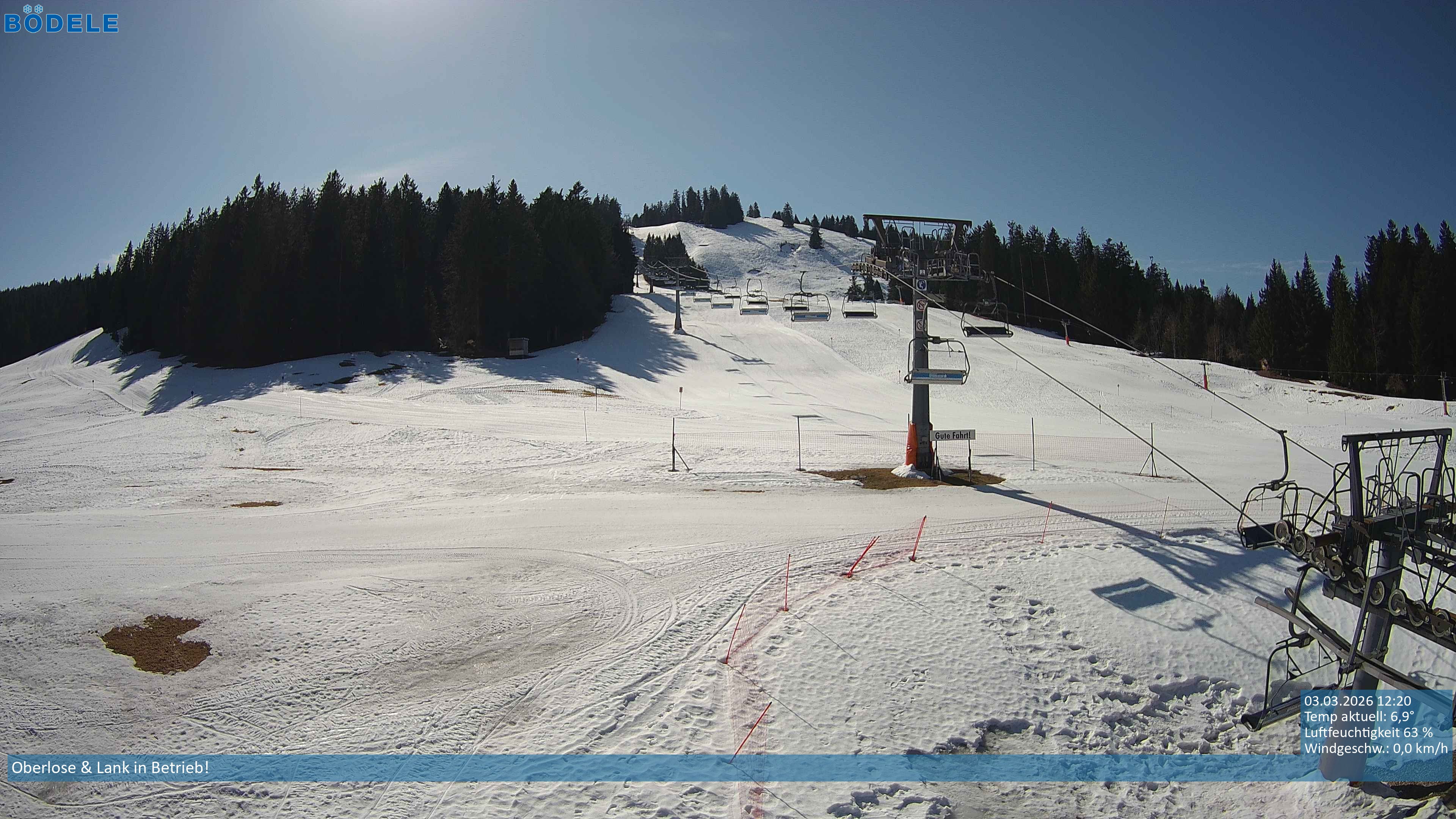 Archiv Foto Webcam Lanklift am Bödele