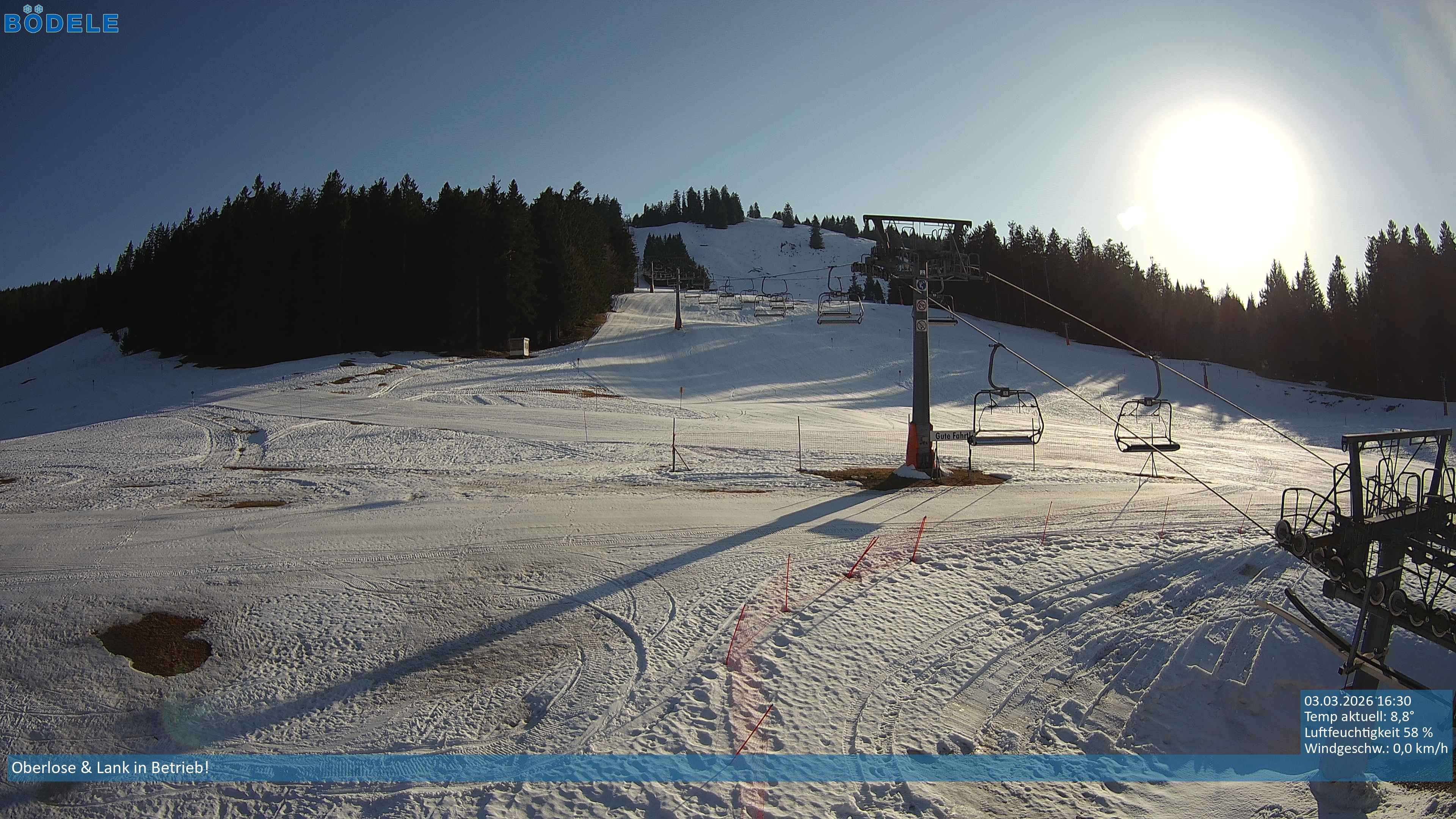 Archiv Foto Webcam Lanklift am Bödele