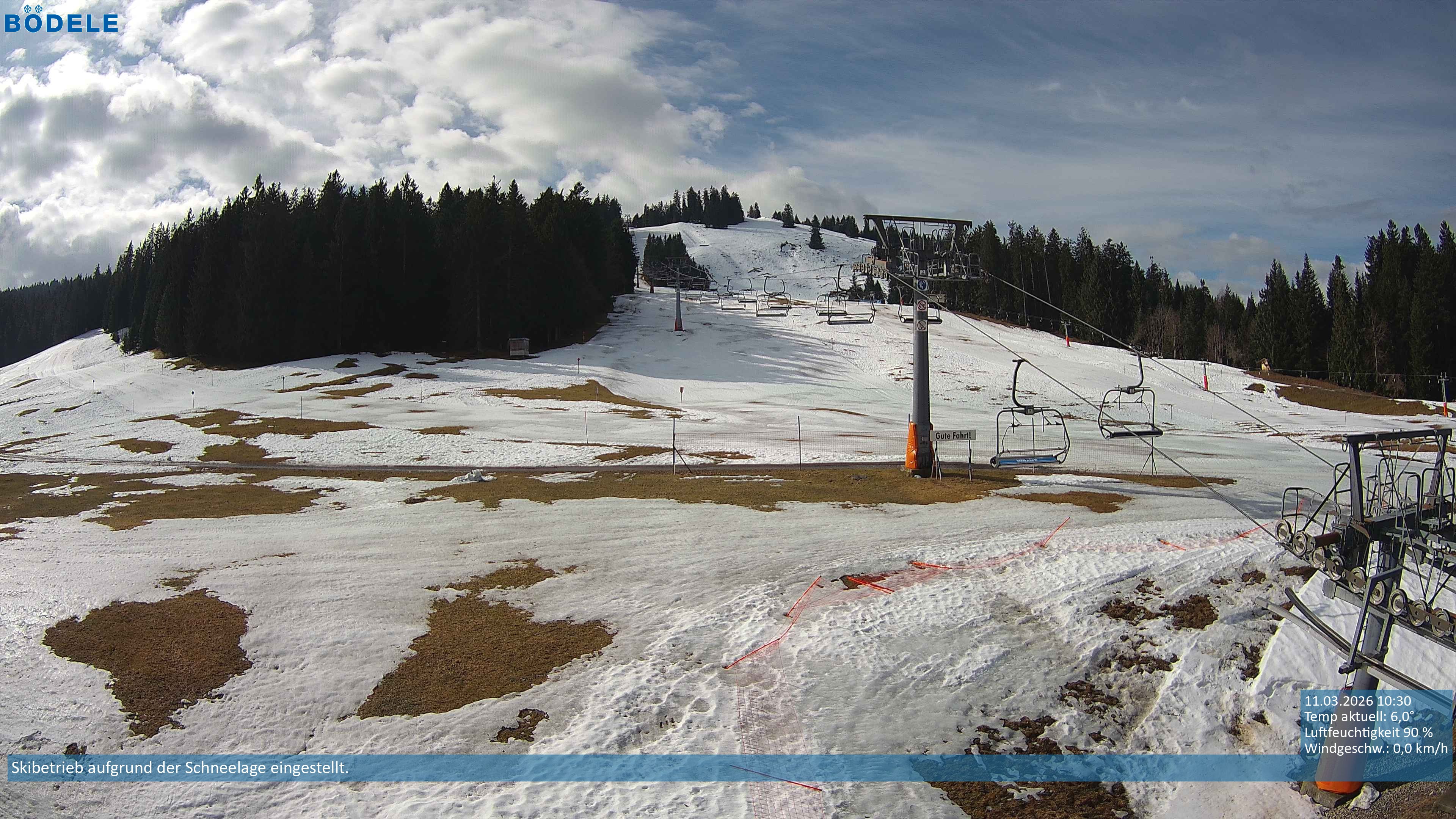 Archiv Foto Webcam Lanklift am Bödele