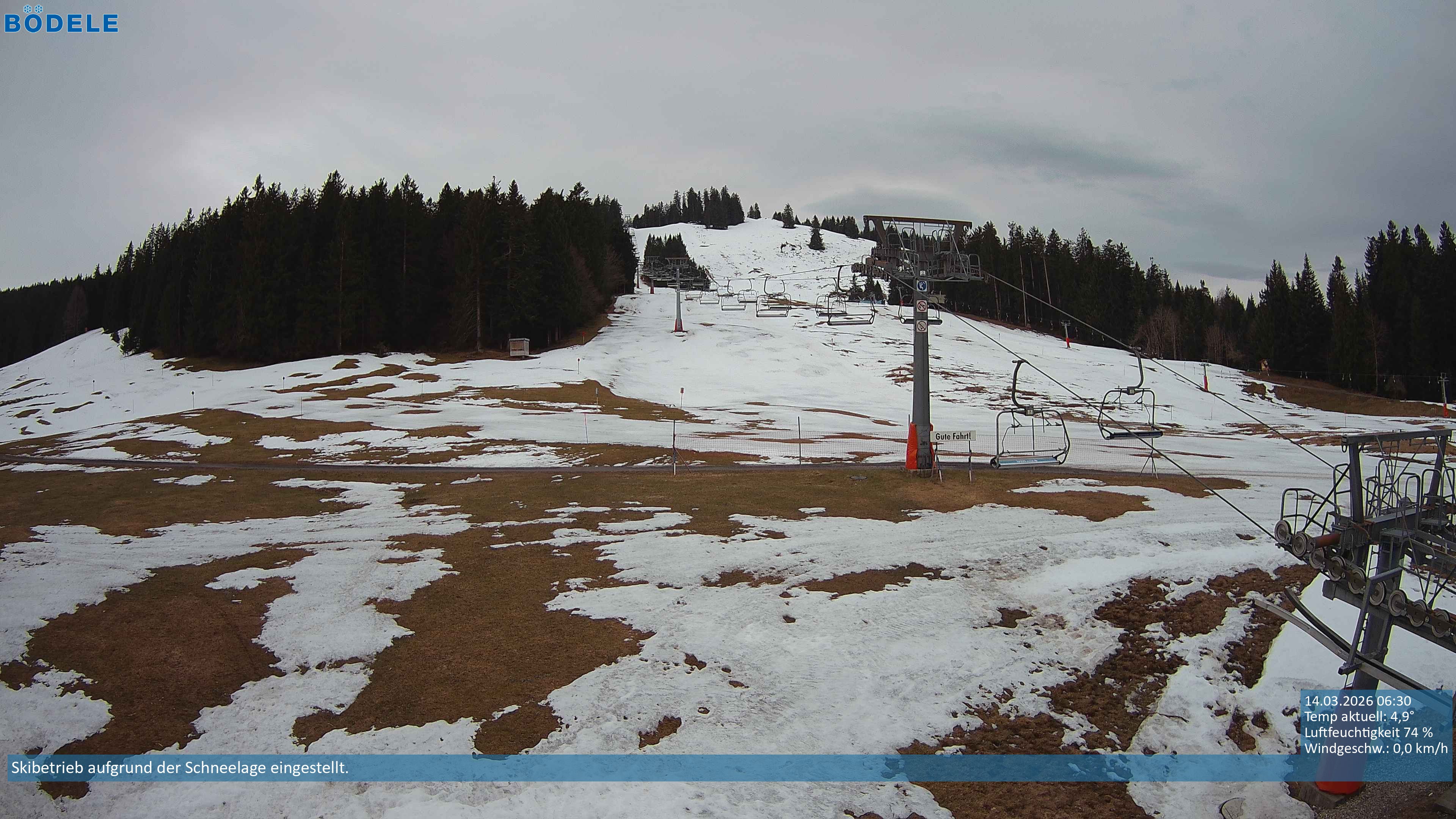 Archiv Foto Webcam Lanklift am Bödele