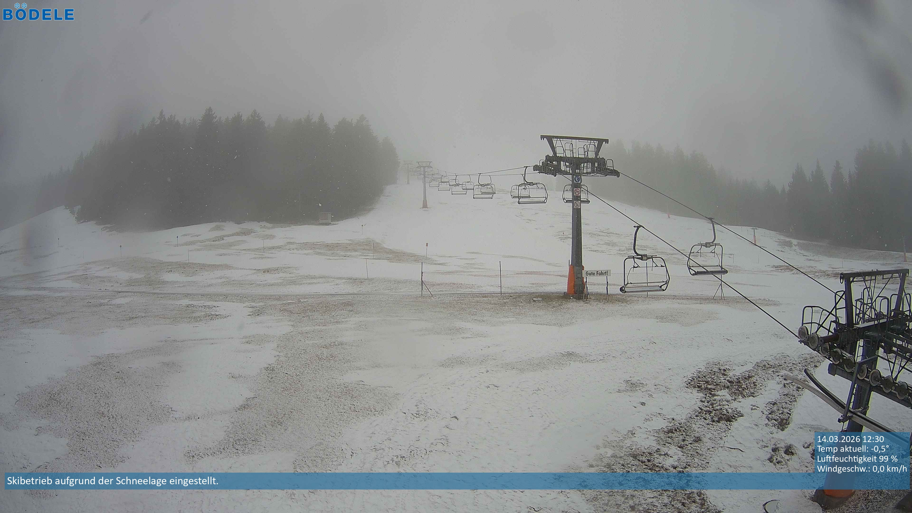 Archiv Foto Webcam Lanklift am Bödele