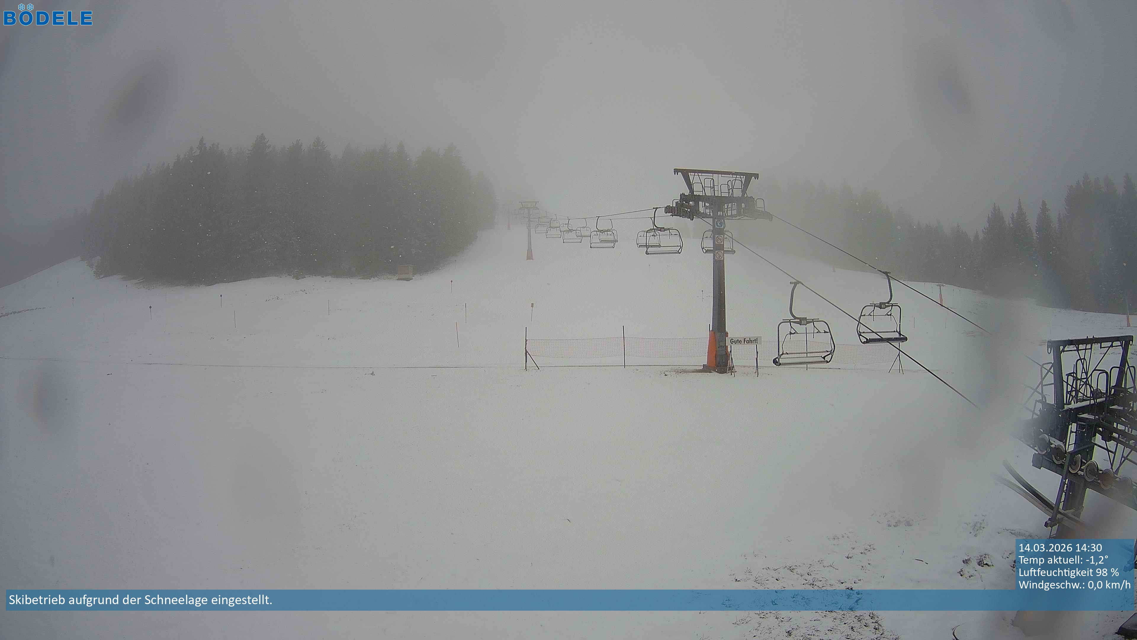 Archiv Foto Webcam Lanklift am Bödele