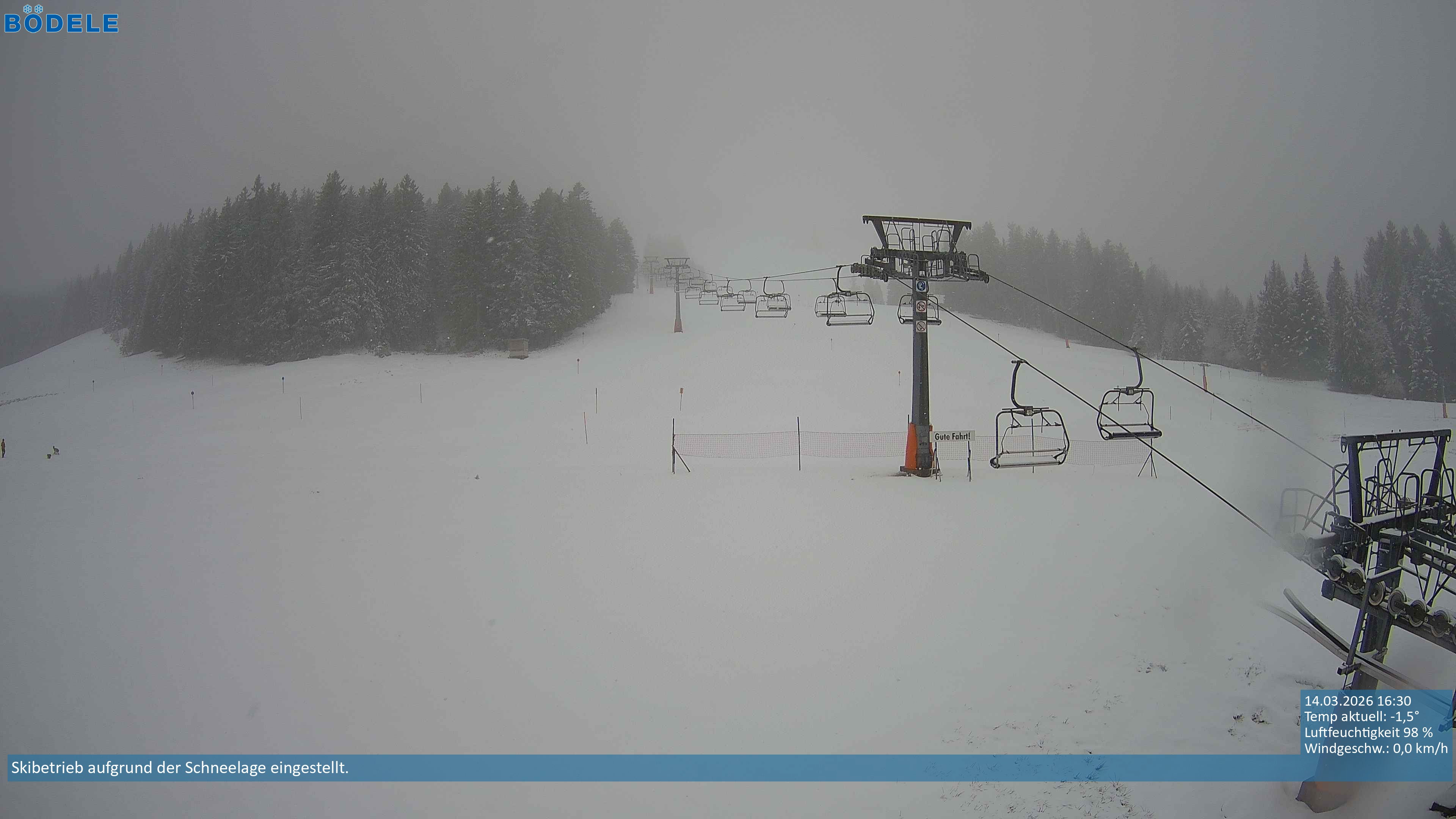 Archiv Foto Webcam Lanklift am Bödele