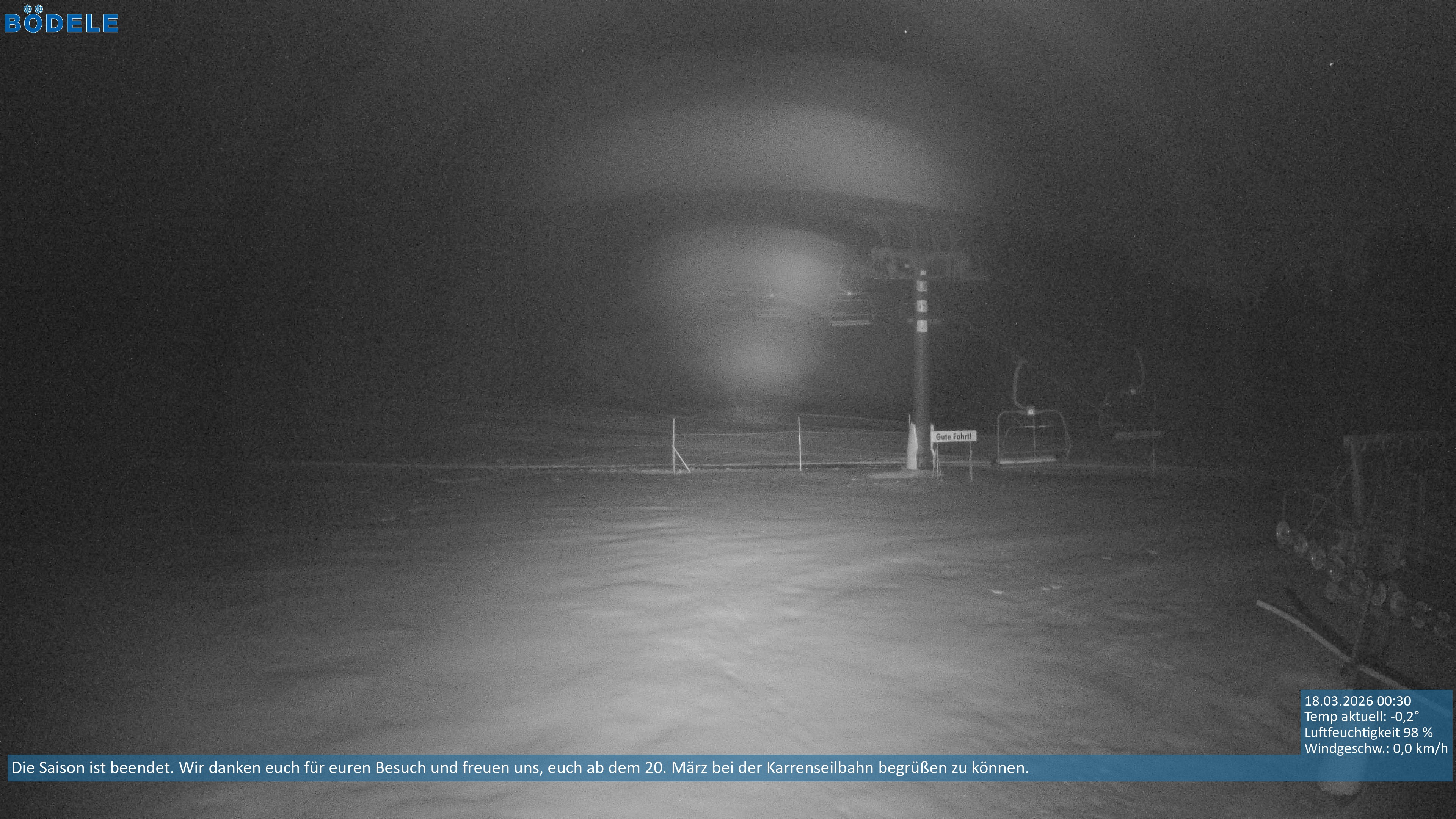 Archiv Foto Webcam Lanklift am Bödele