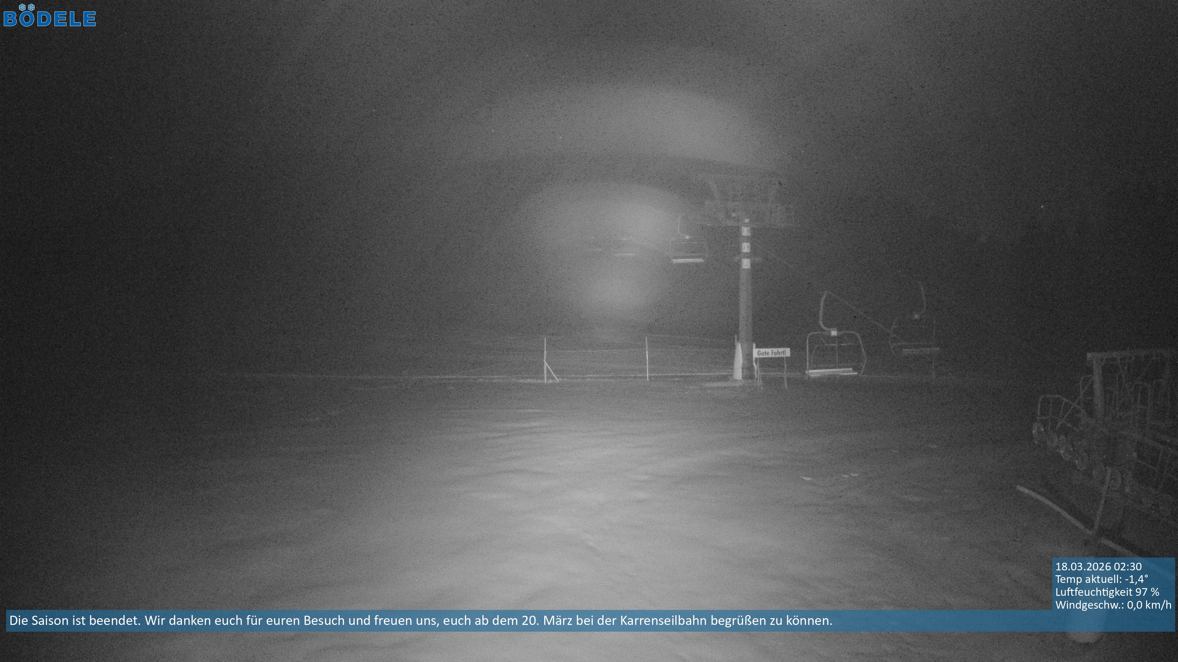 Archiv Foto Webcam Lanklift am Bödele