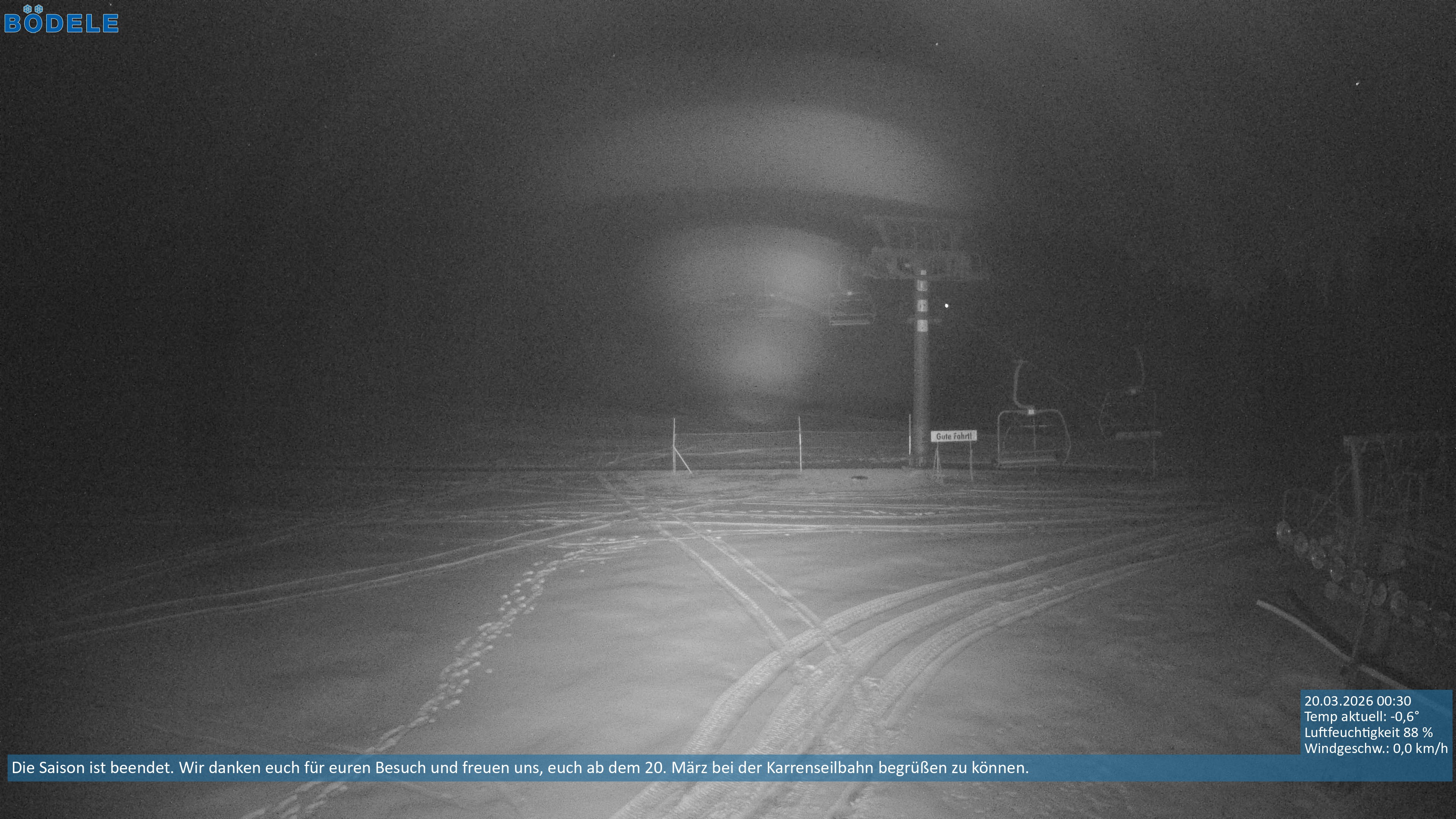 Archiv Foto Webcam Lanklift am Bödele