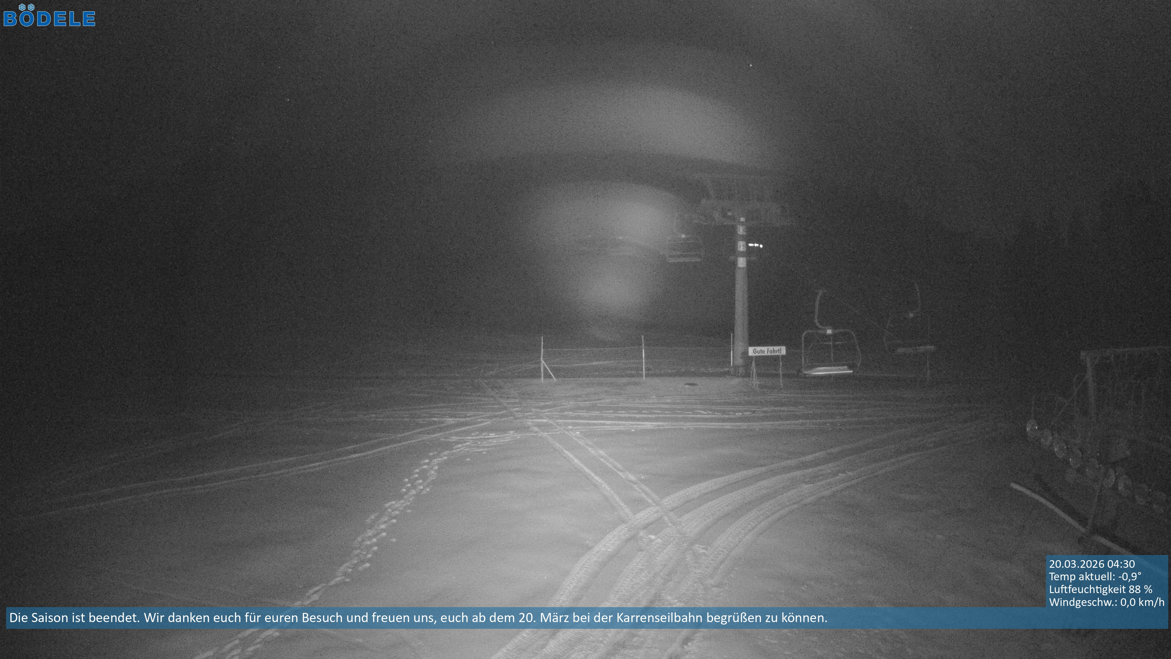 Archiv Foto Webcam Lanklift am Bödele