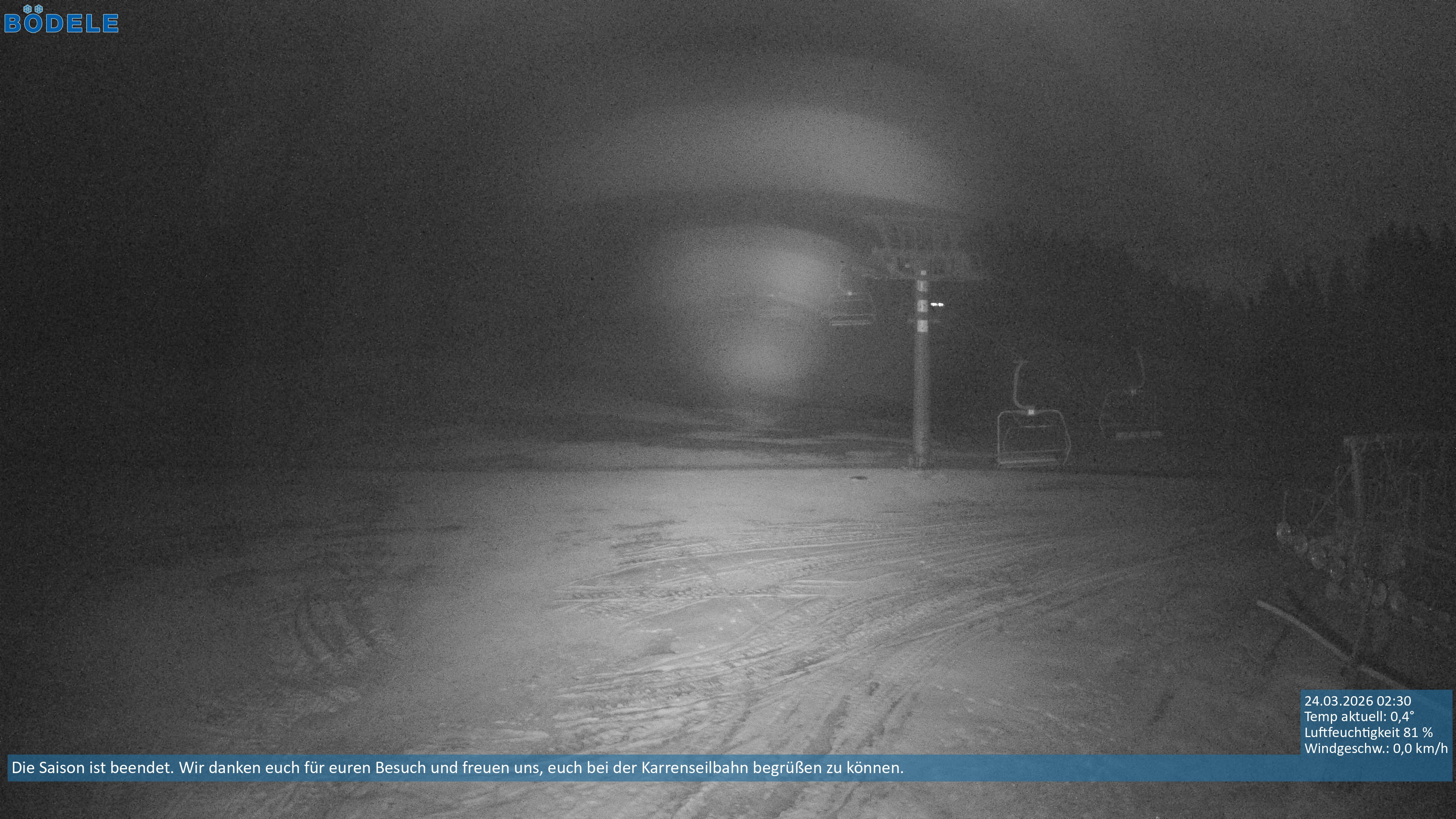 Archiv Foto Webcam Lanklift am Bödele