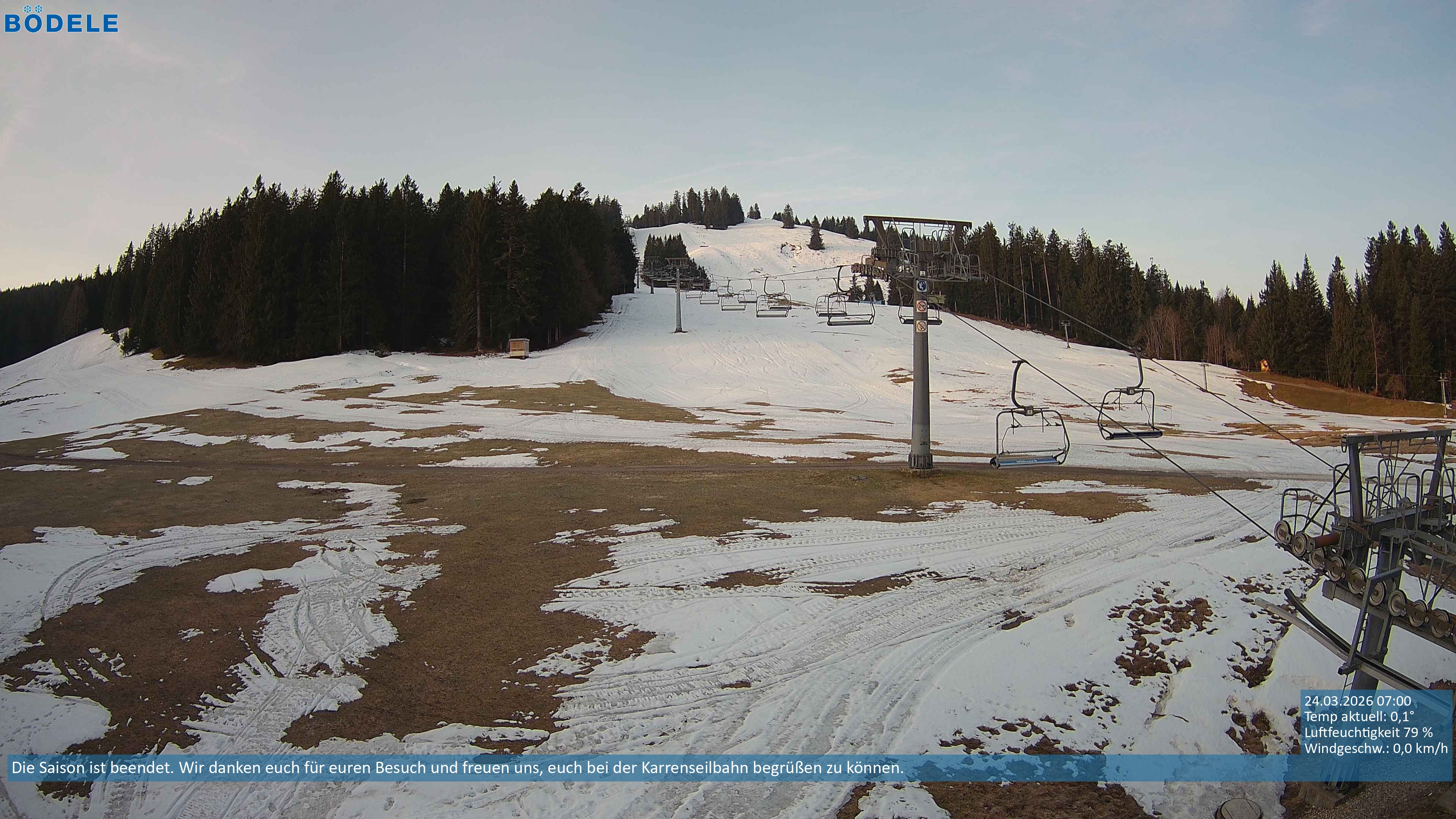 Archiv Foto Webcam Lanklift am Bödele