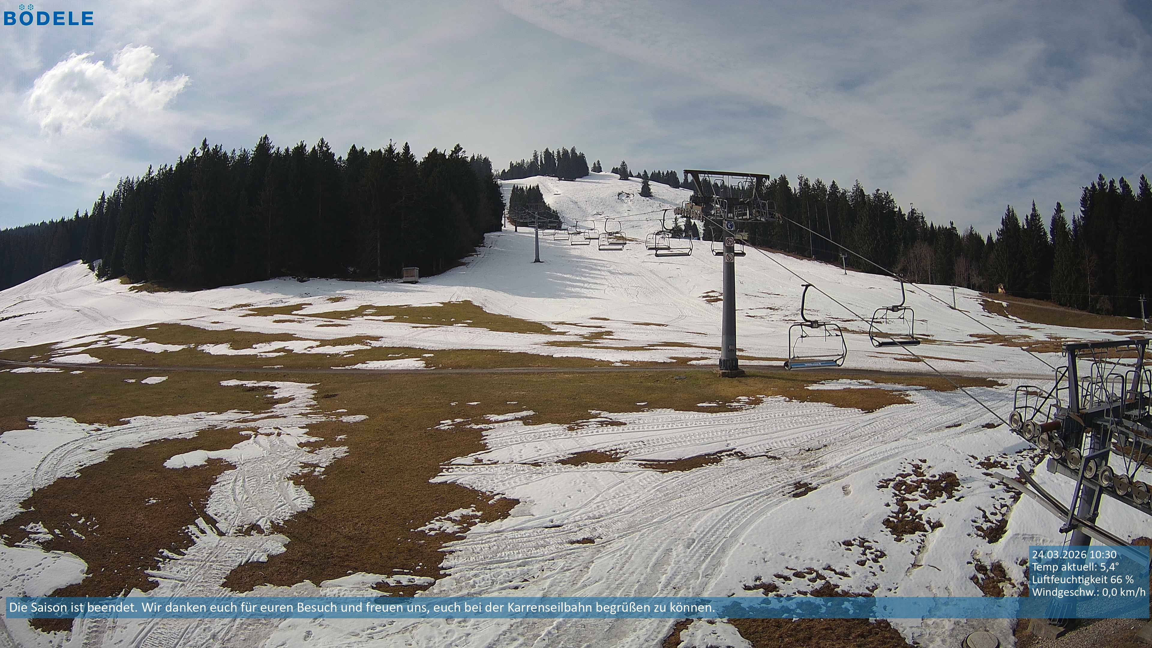 Archiv Foto Webcam Lanklift am Bödele