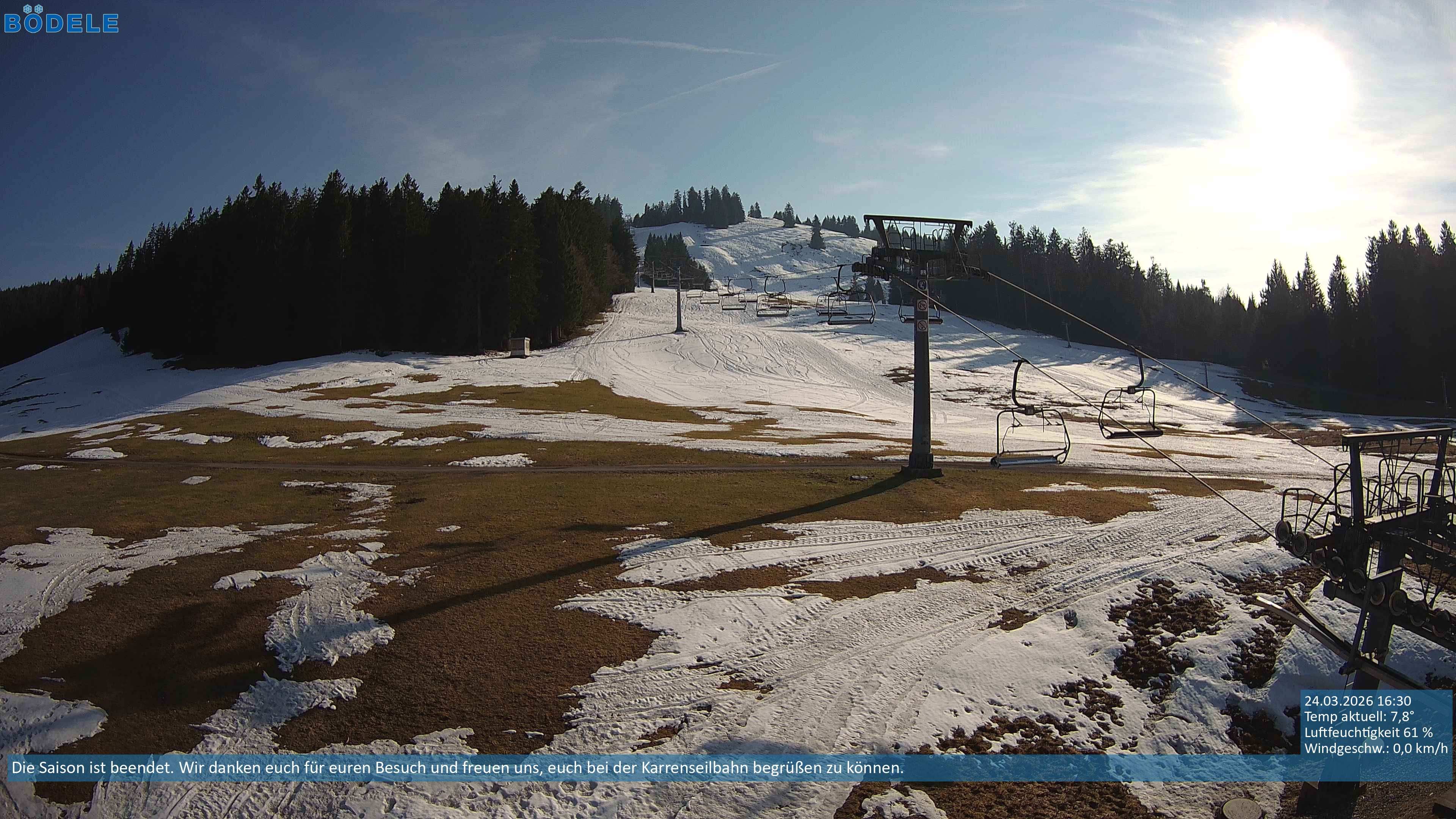 Archiv Foto Webcam Lanklift am Bödele