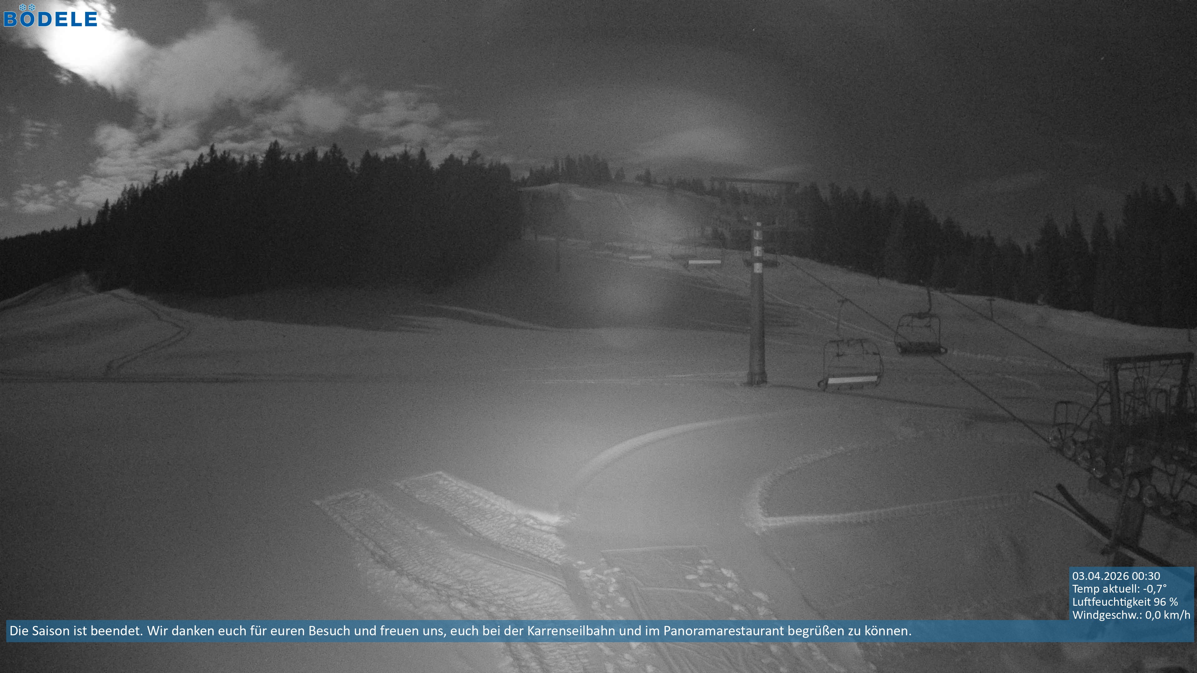 Archiv Foto Webcam Lanklift am Bödele