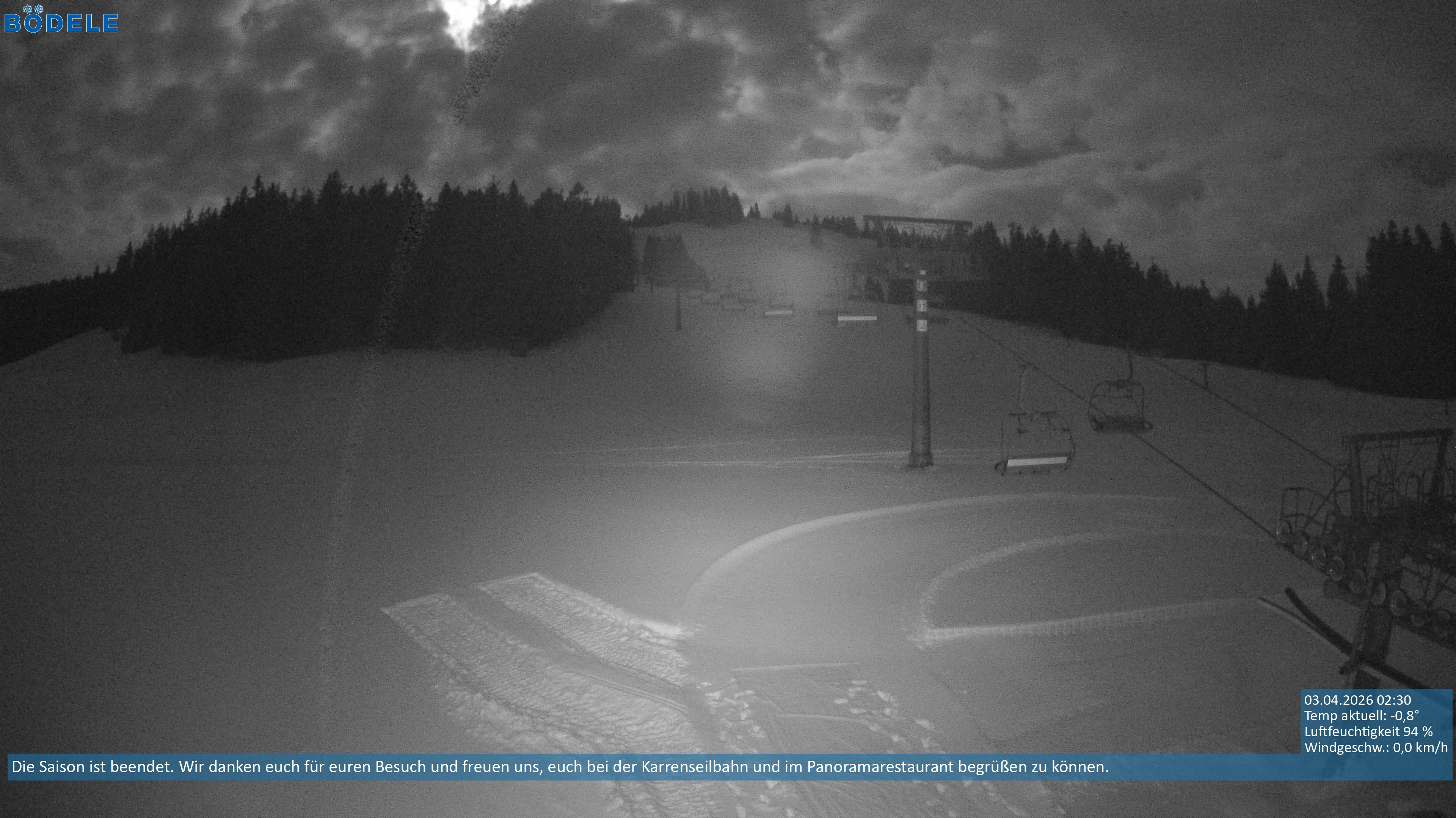 Archiv Foto Webcam Lanklift am Bödele